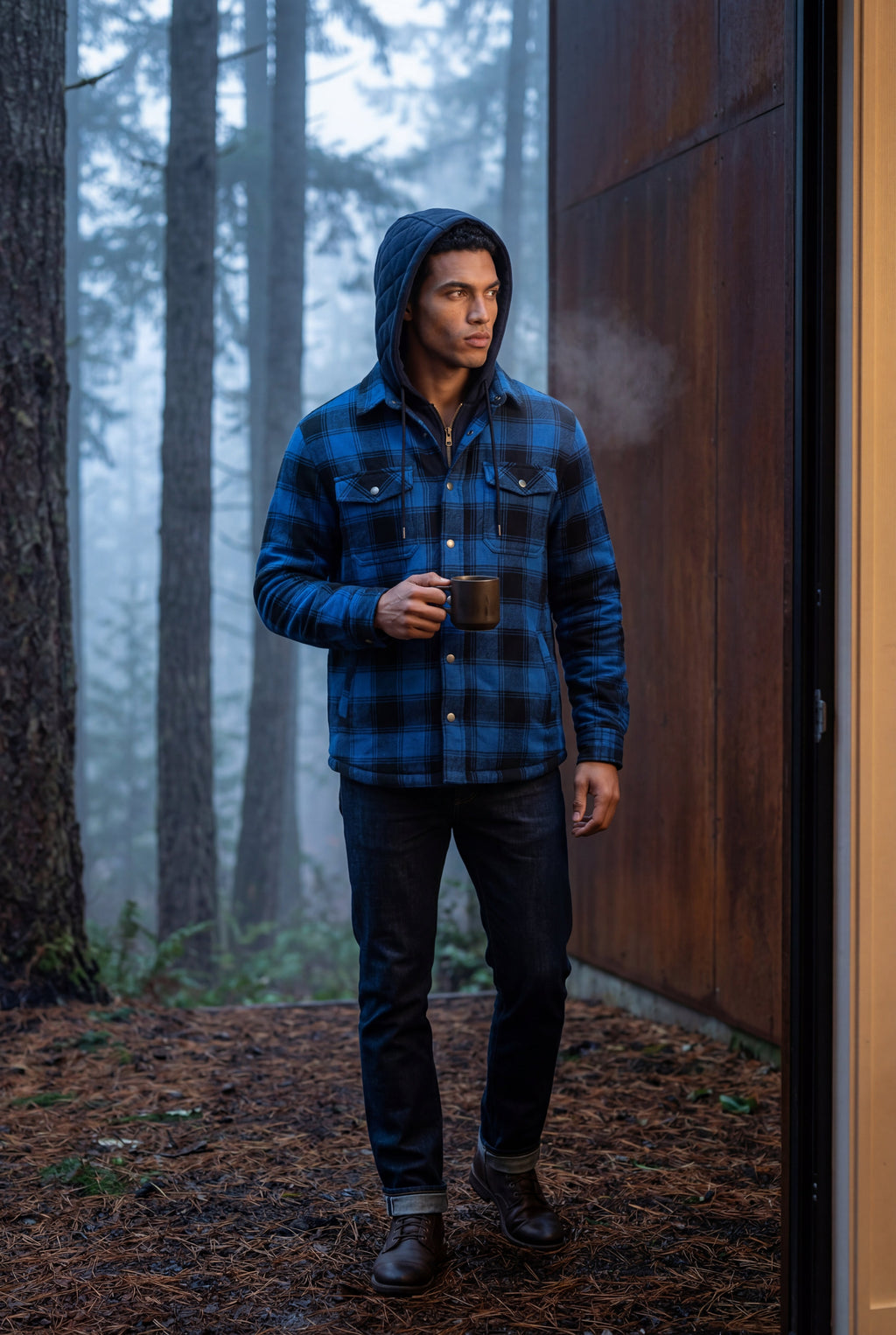 Zoyri | Hooded Check Jacket