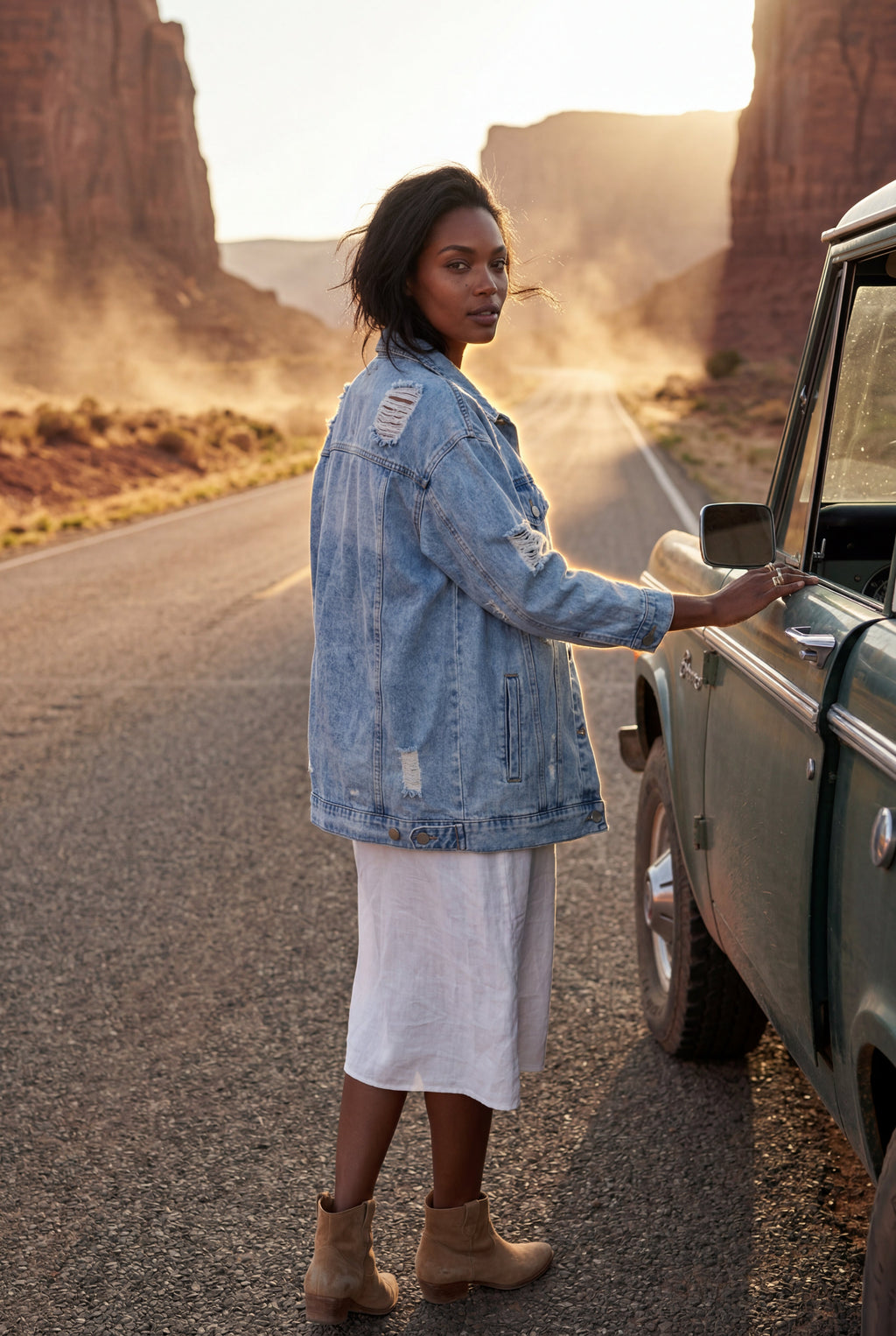 Zoyri | Distressed Denim Jacket