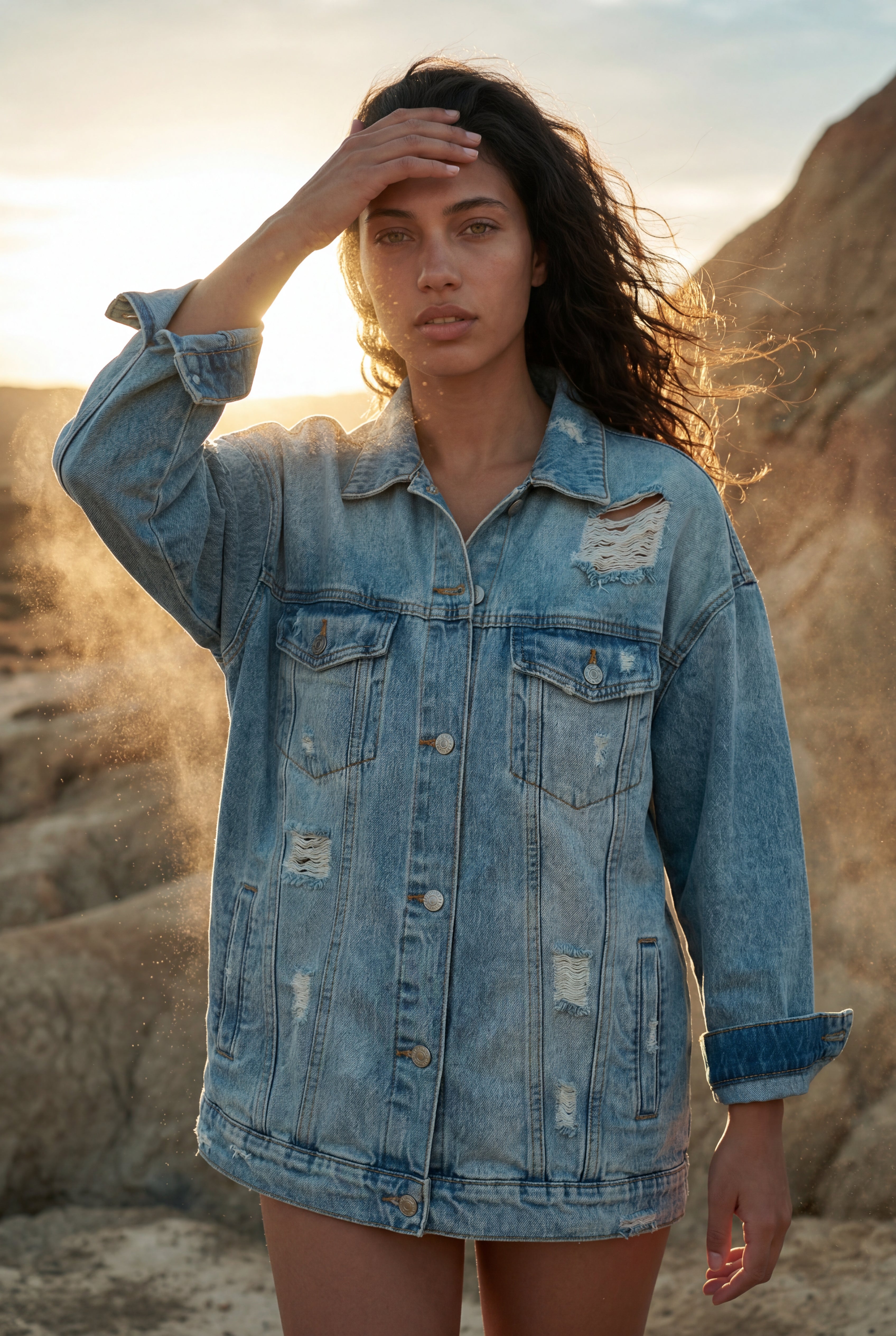 Zoyri | Distressed Denim Jacket
