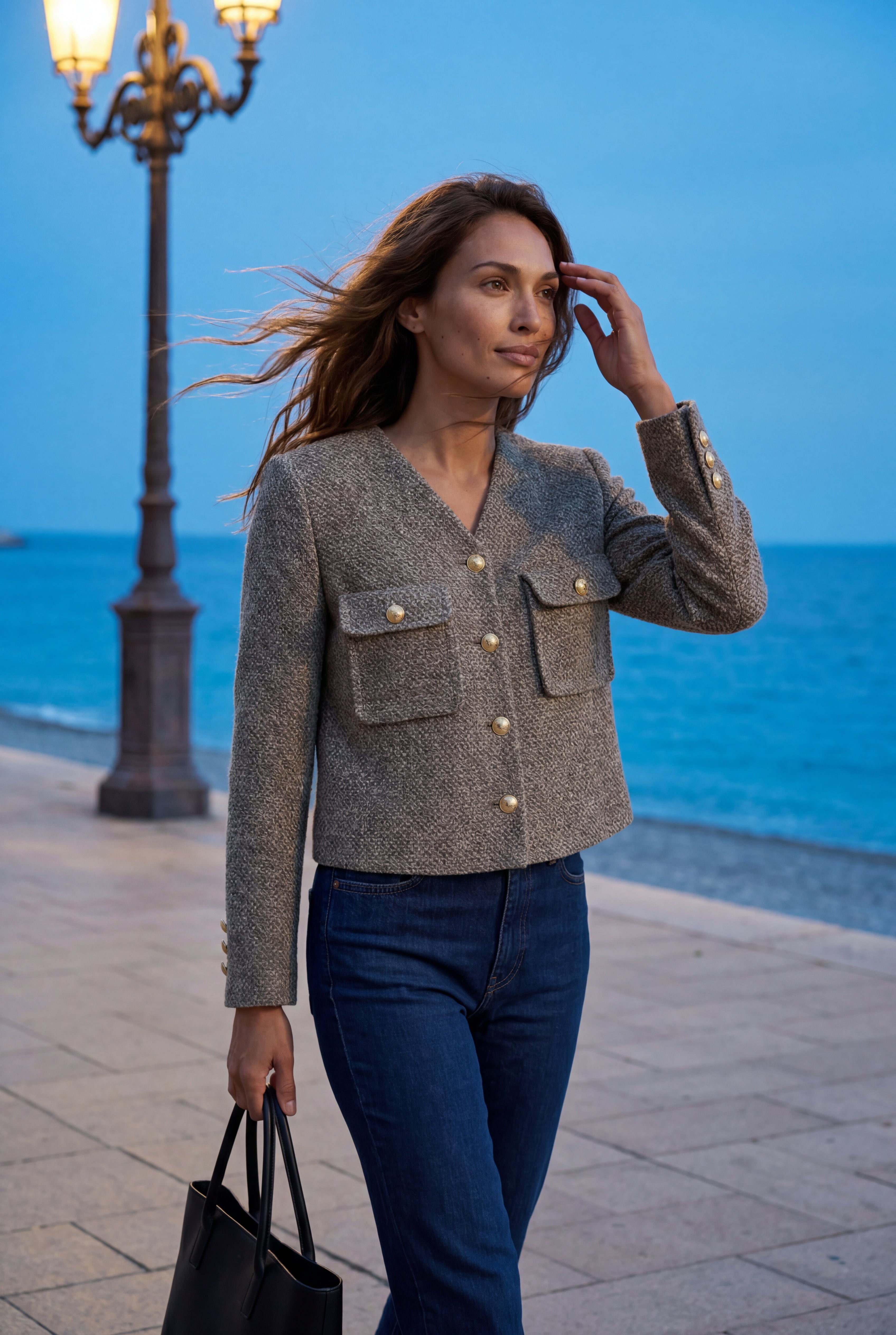 Zoyri | Cropped Tweed Jacket