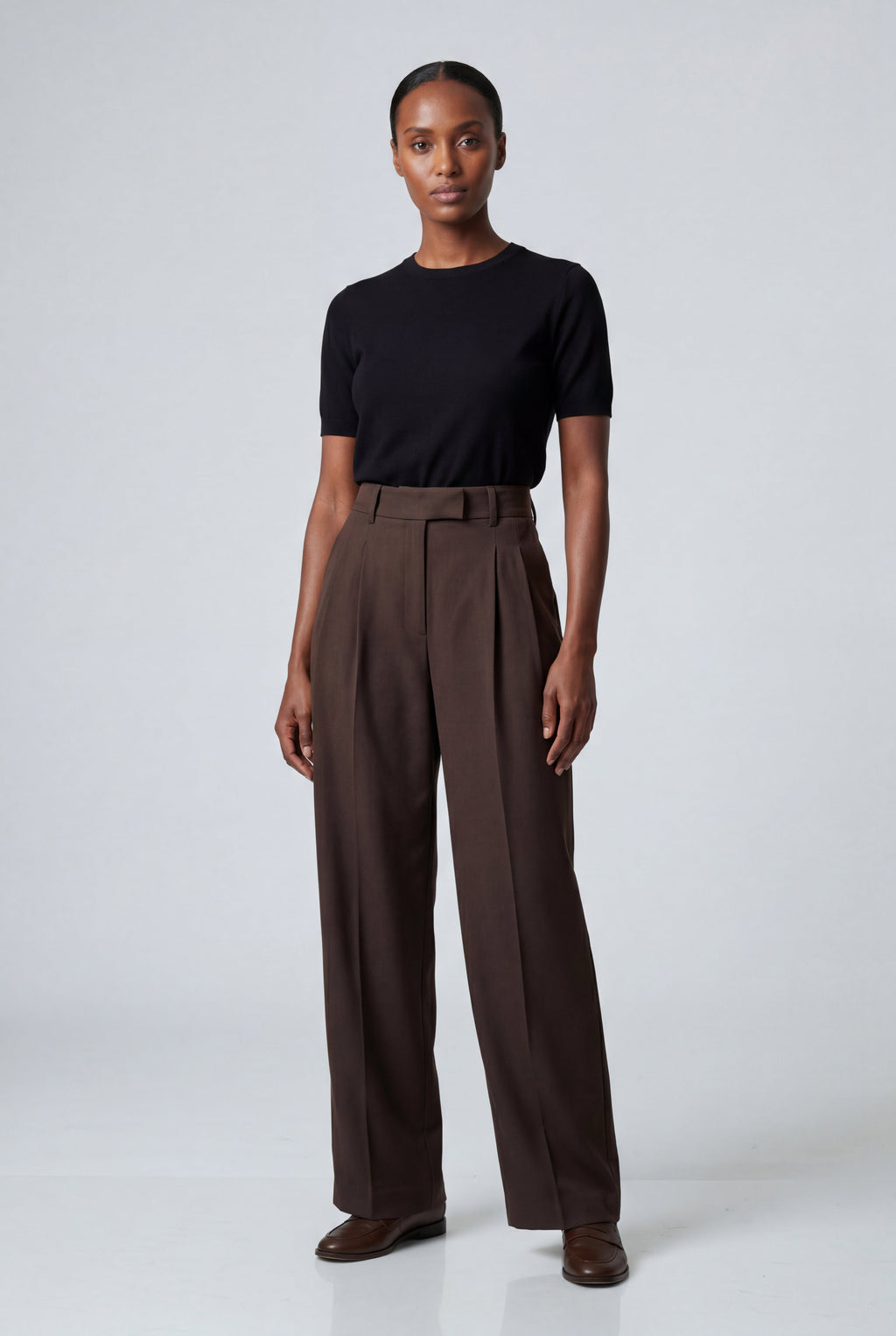 Zoyri | Pleated Wide-Leg Trousers