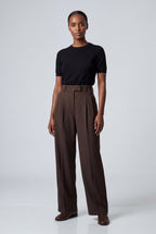 Zoyri | Pleated Wide-Leg Trousers