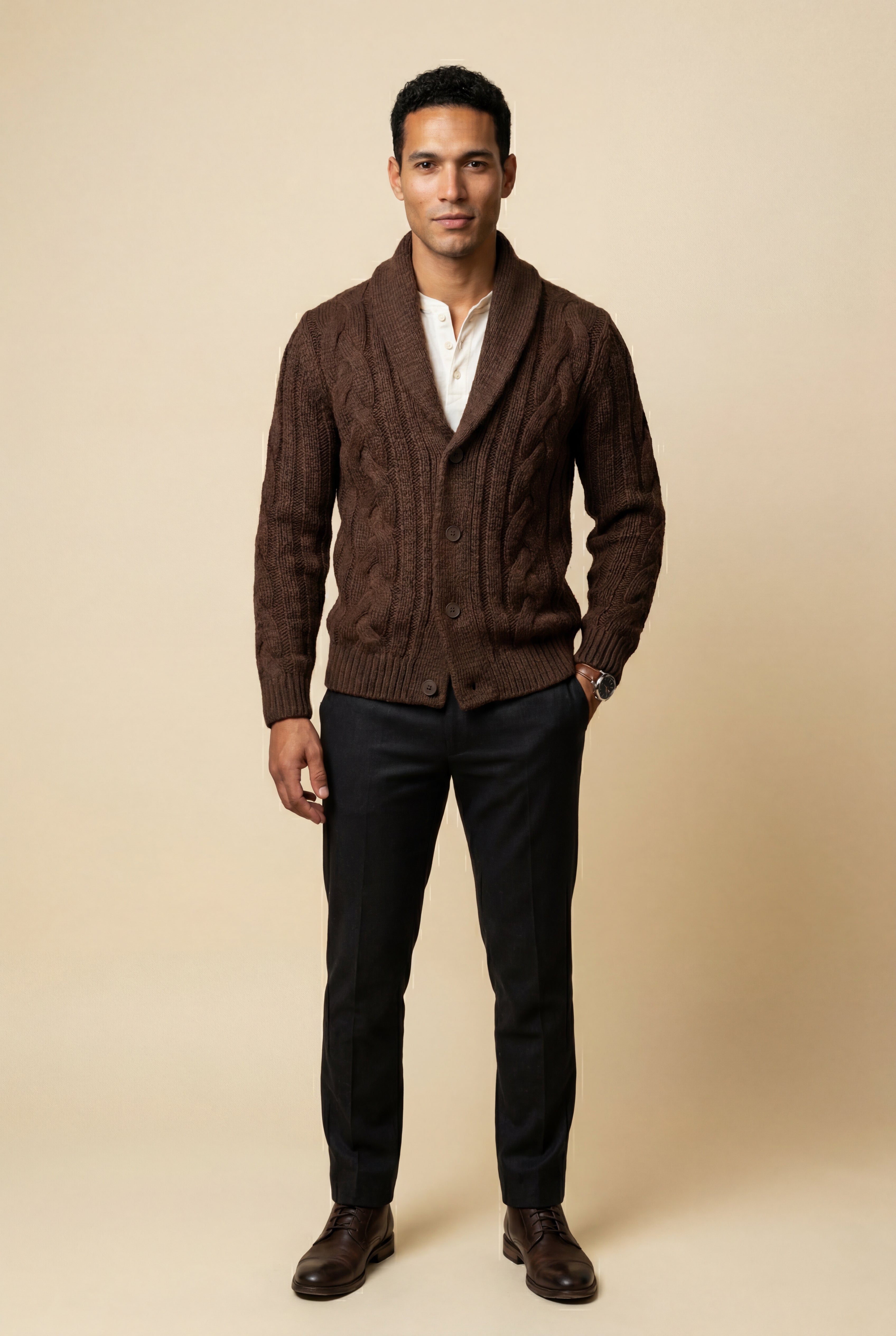 Zoyri | Cable Shawl Cardigan