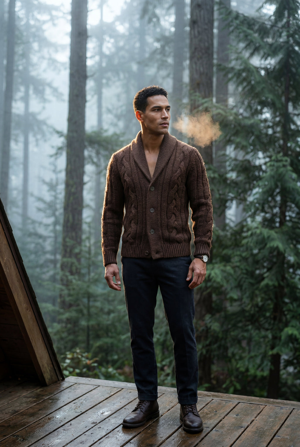 Zoyri | Cable Shawl Cardigan