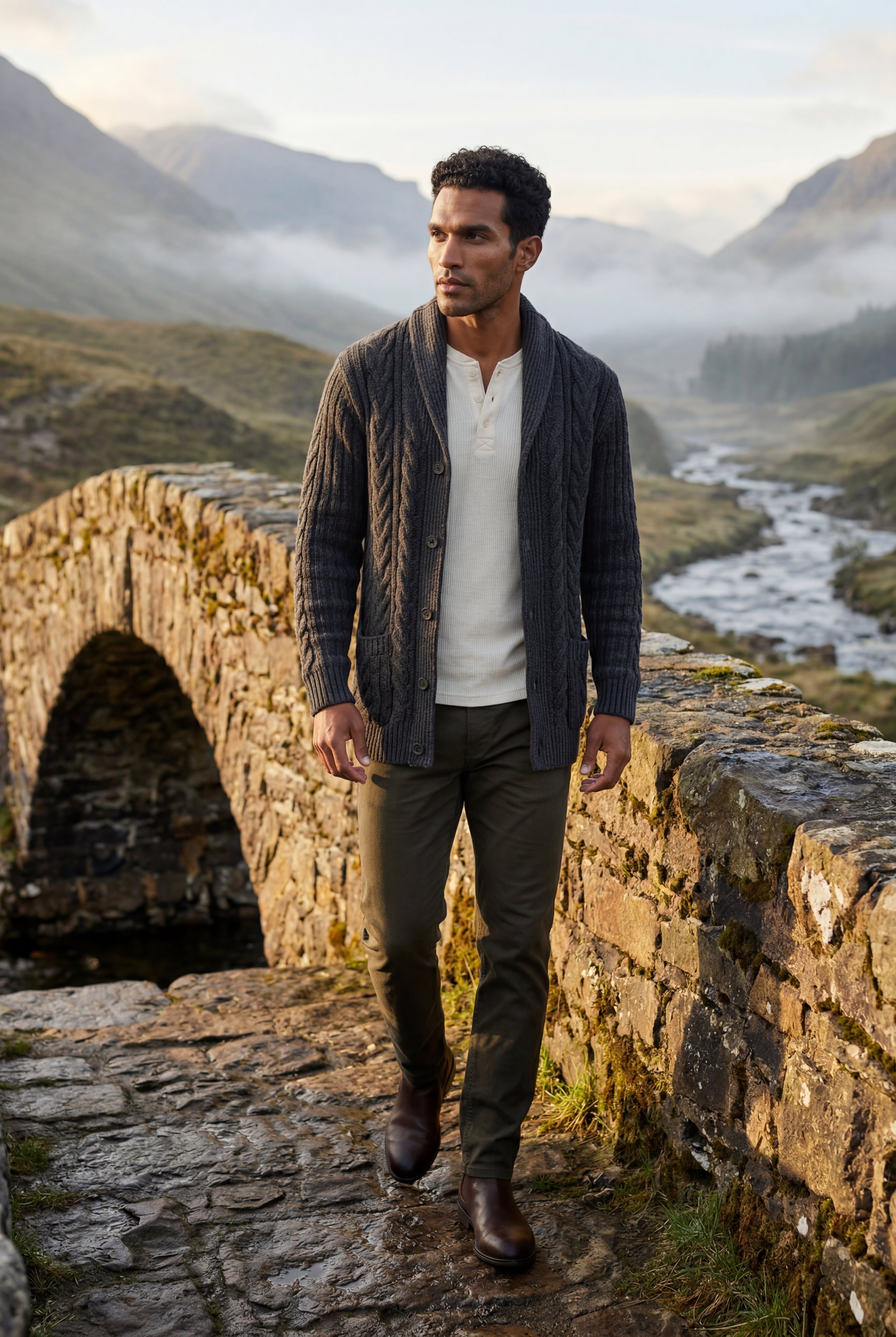 Zoyri | Cable Shawl Cardigan