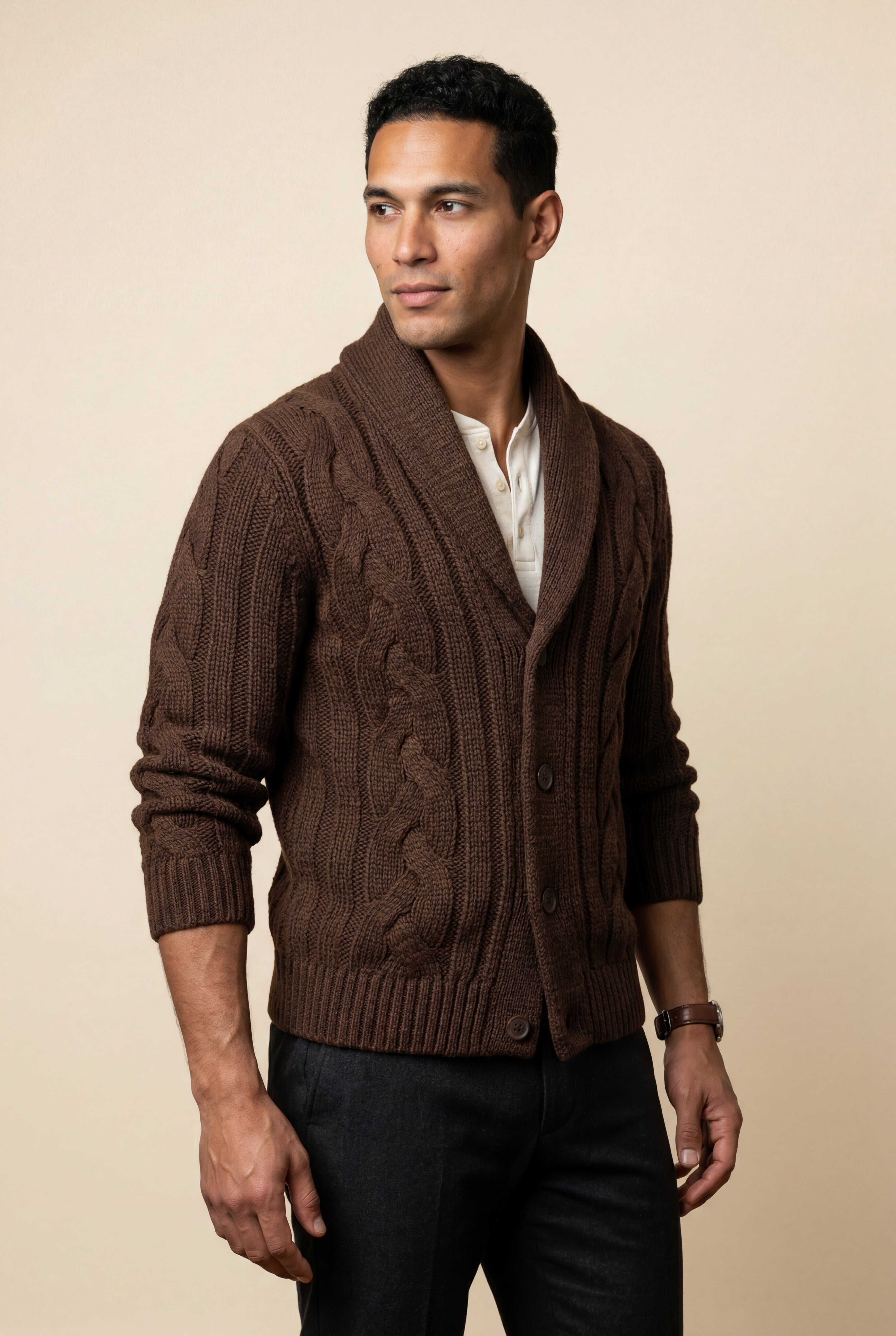 Zoyri | Cable Shawl Cardigan