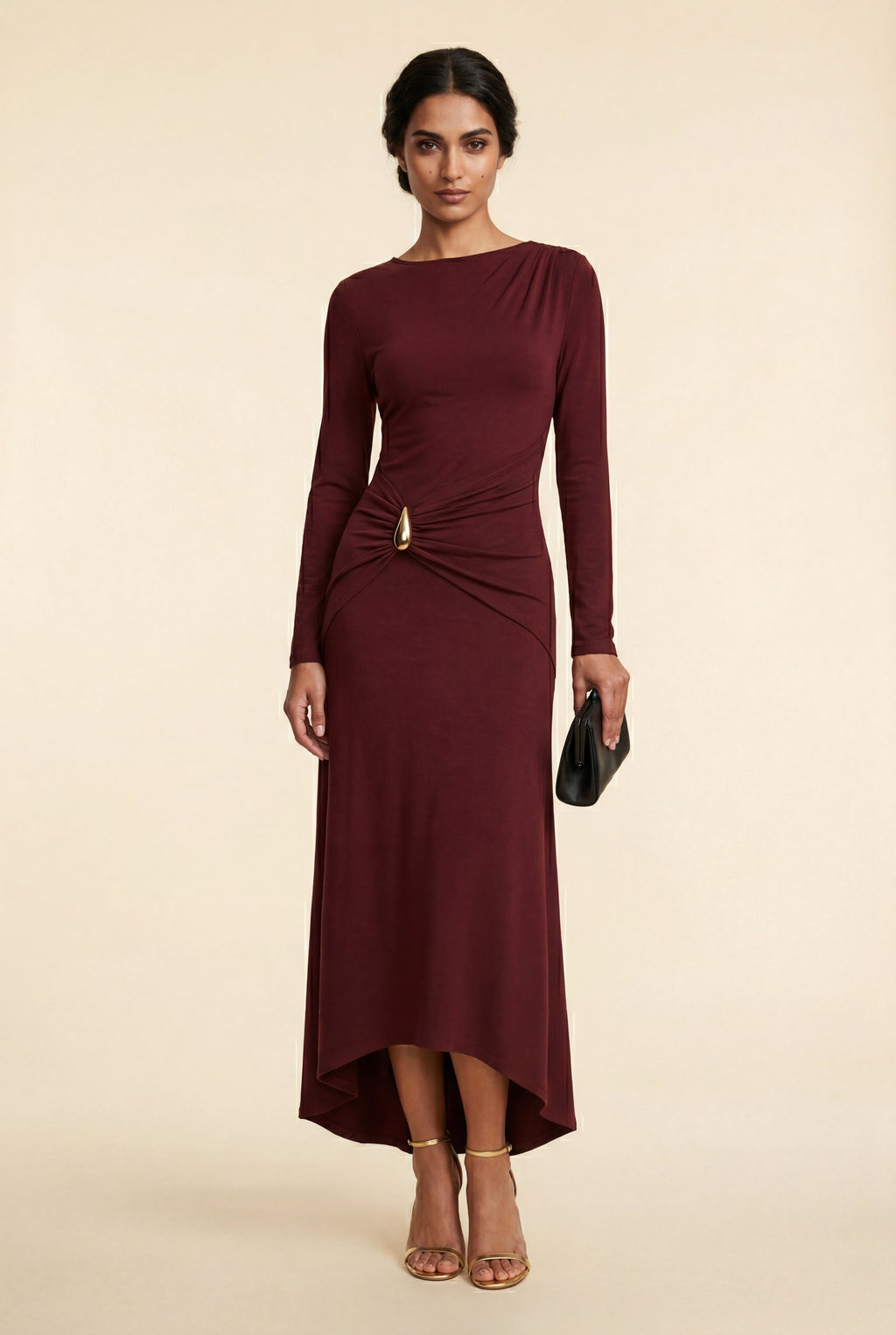Zoyri | Draped Waist Maxi Dress