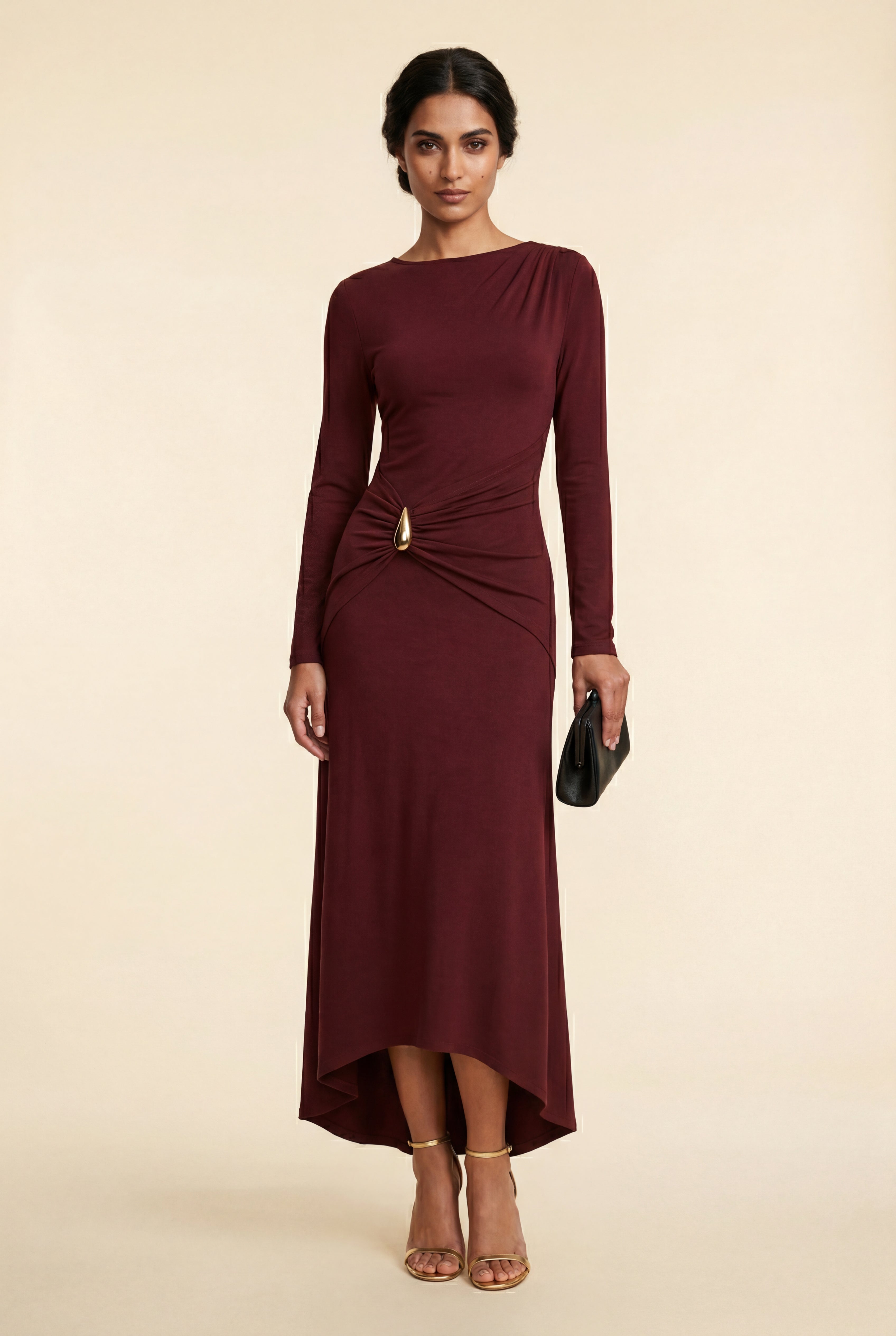 Zoyri | Draped Waist Maxi Dress
