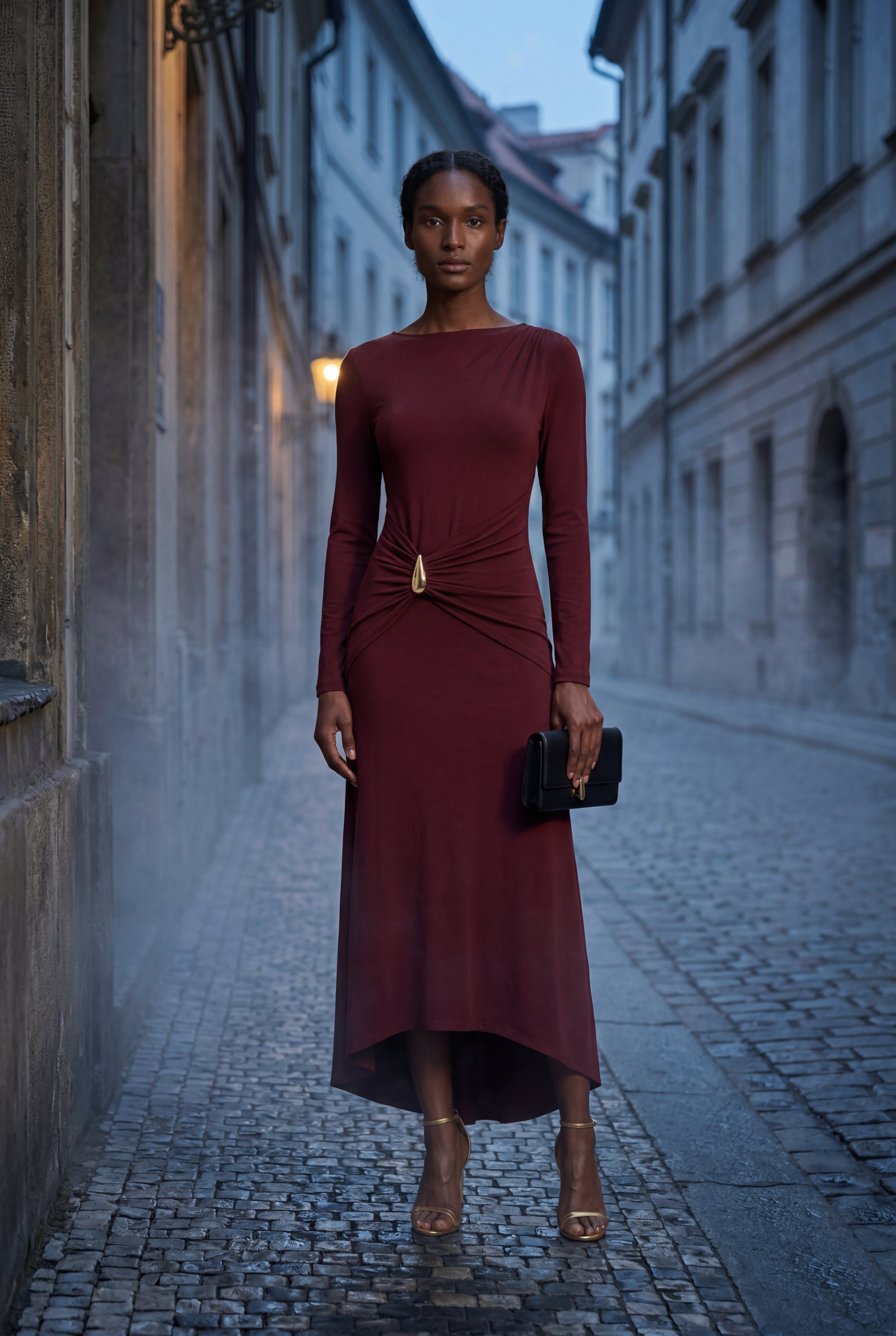 Zoyri | Draped Waist Maxi Dress