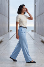 Zoyri | Belted Wide-Leg Trousers
