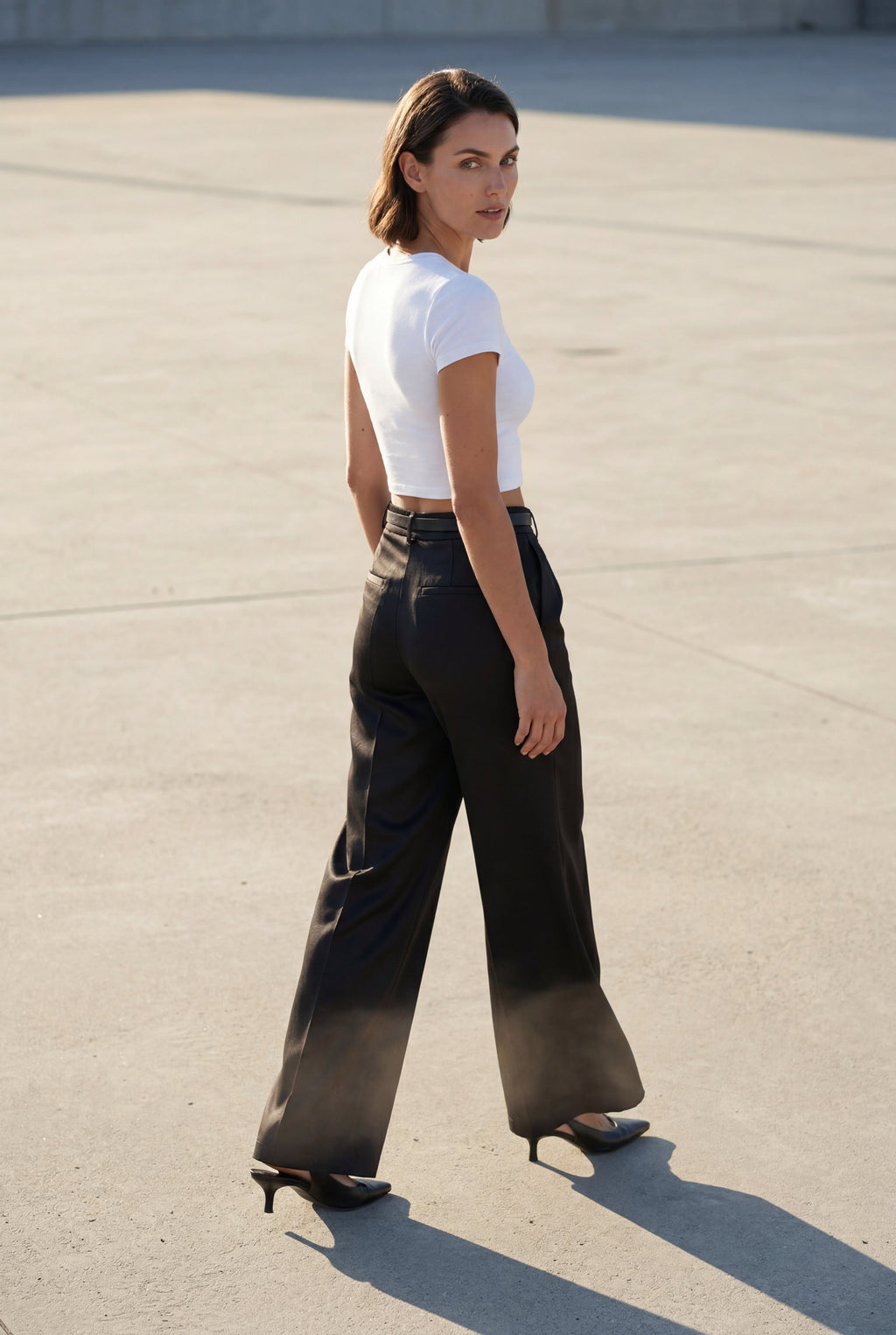 Zoyri | Belted Wide-Leg Trousers