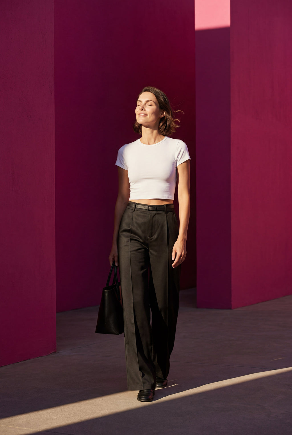 Zoyri | Belted Wide-Leg Trousers
