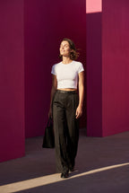 Zoyri | Belted Wide-Leg Trousers