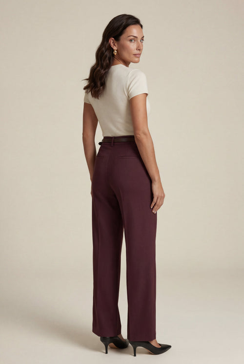 Zoyri | Belted Wide-Leg Trousers
