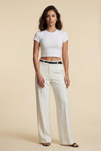 Zoyri | Belted Wide-Leg Trousers
