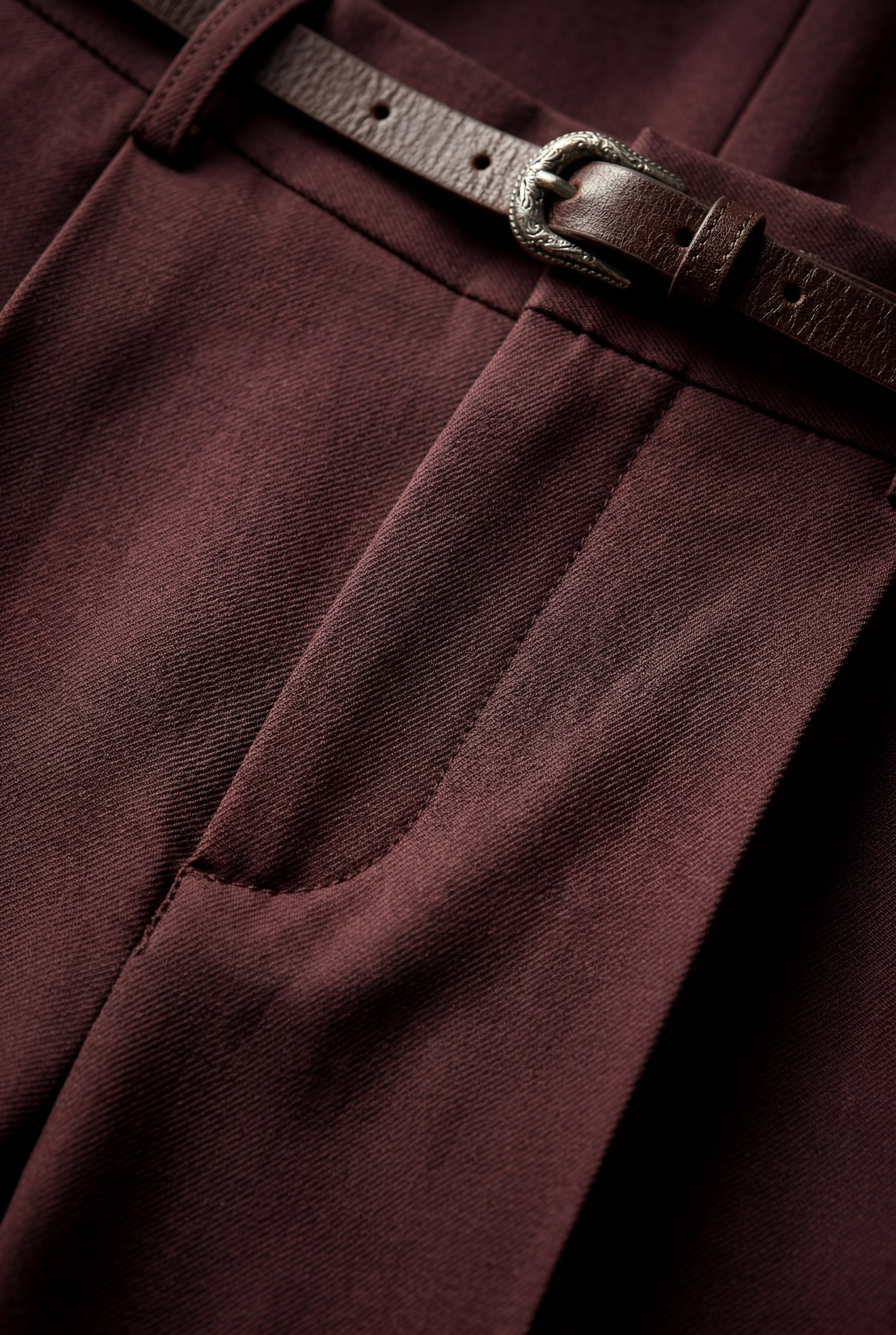 Zoyri | Belted Wide-Leg Trousers