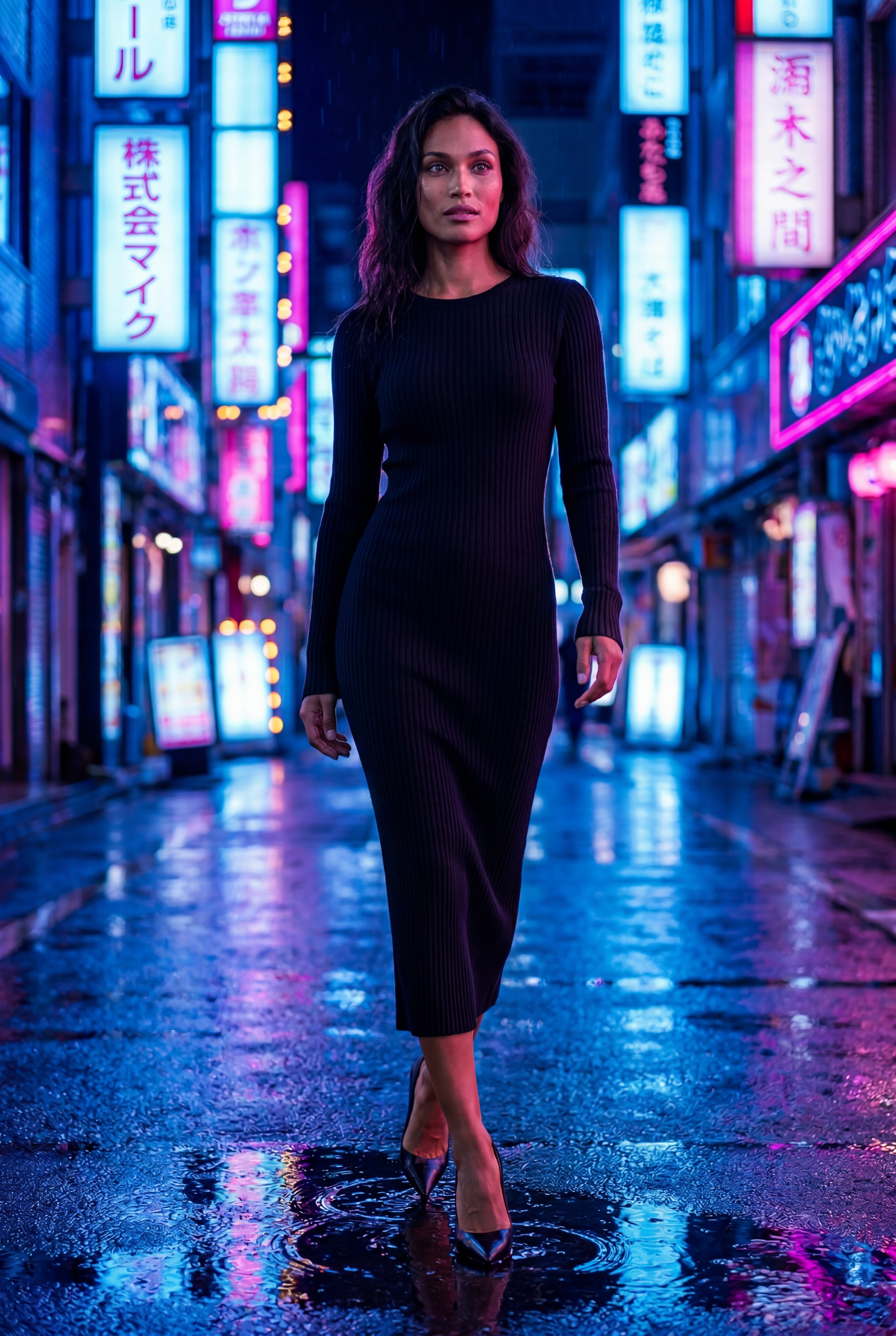 Zoyri | Ribbed Bodycon Midi Dress
