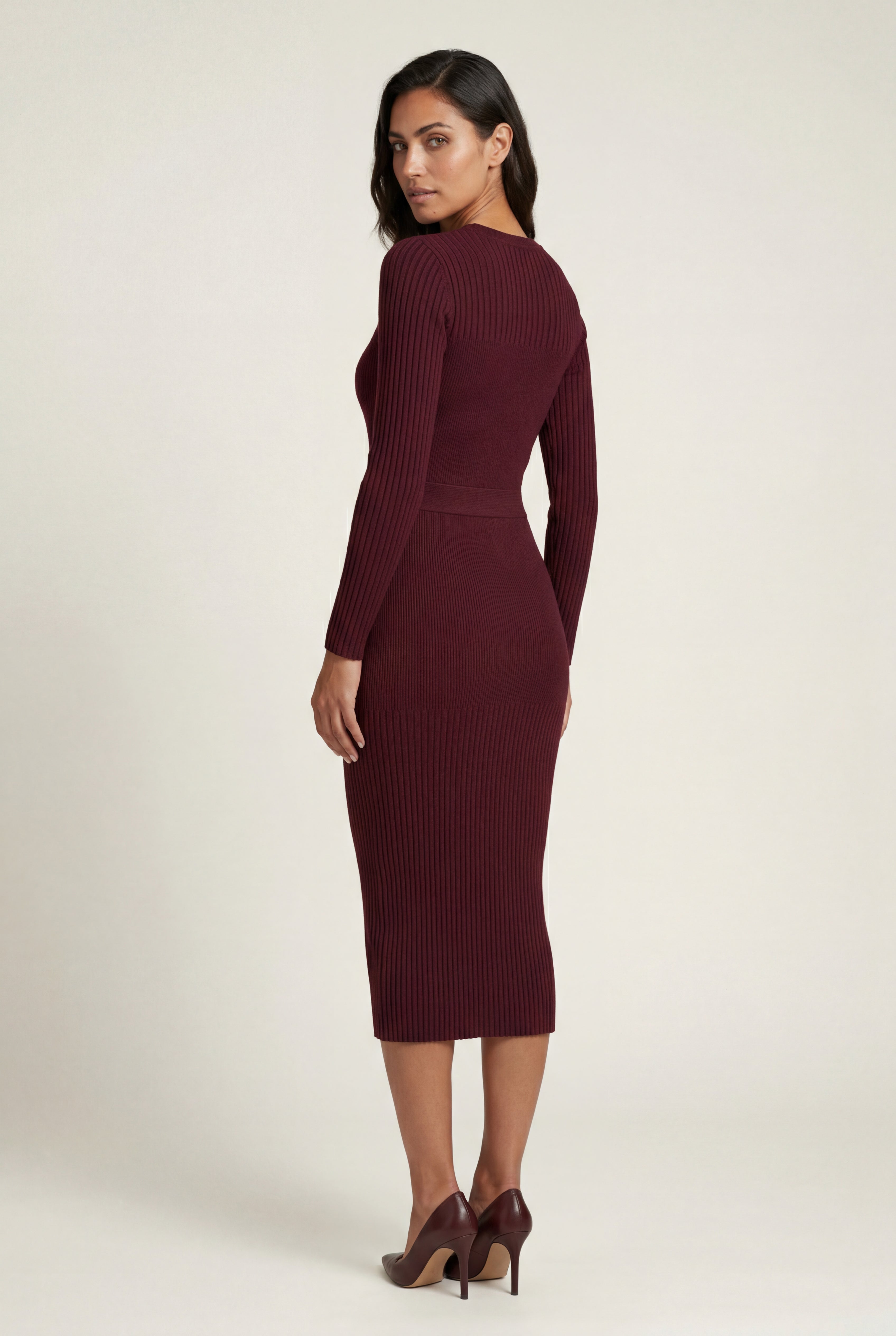 Zoyri | Ribbed Bodycon Midi Dress