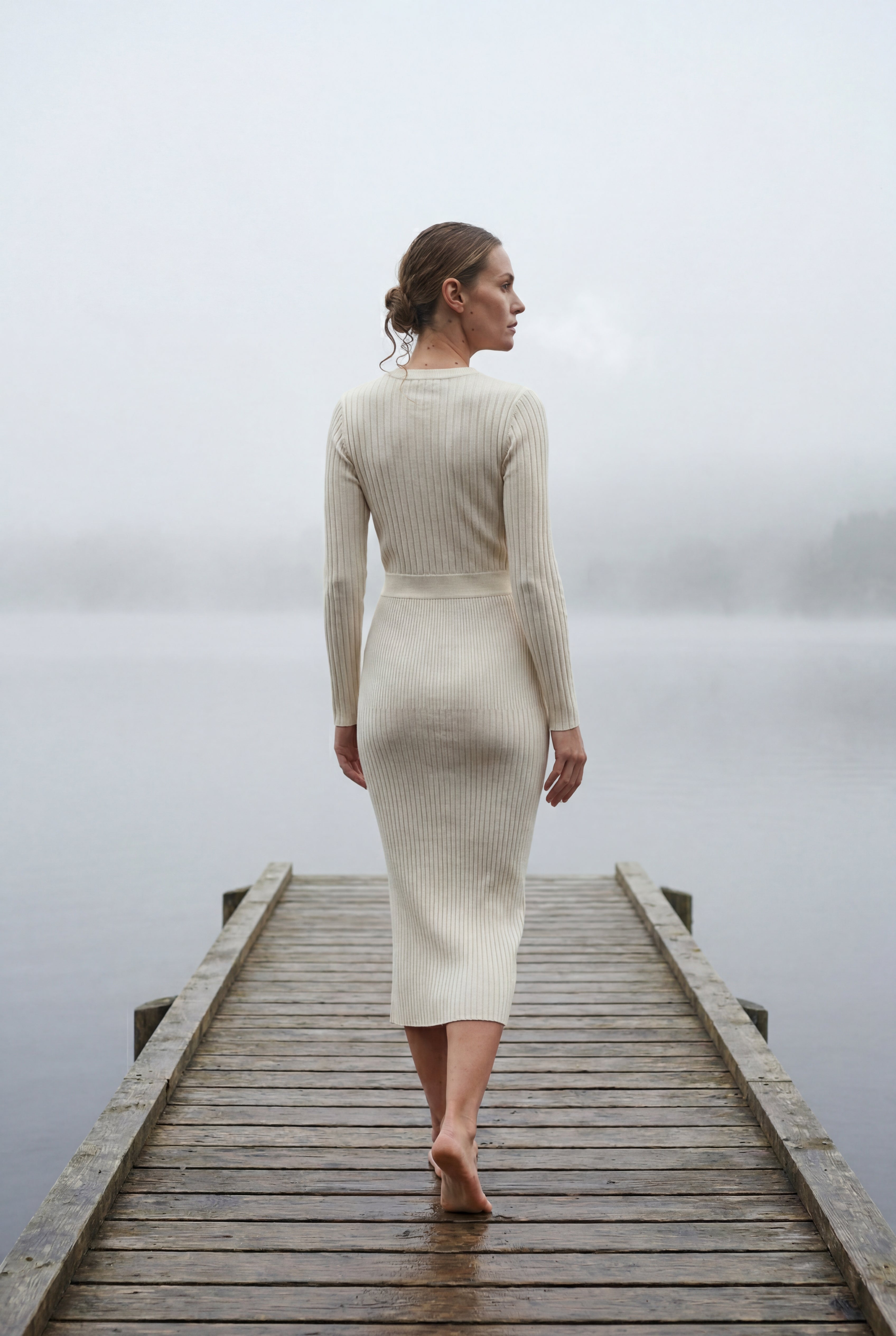 Zoyri | Ribbed Bodycon Midi Dress
