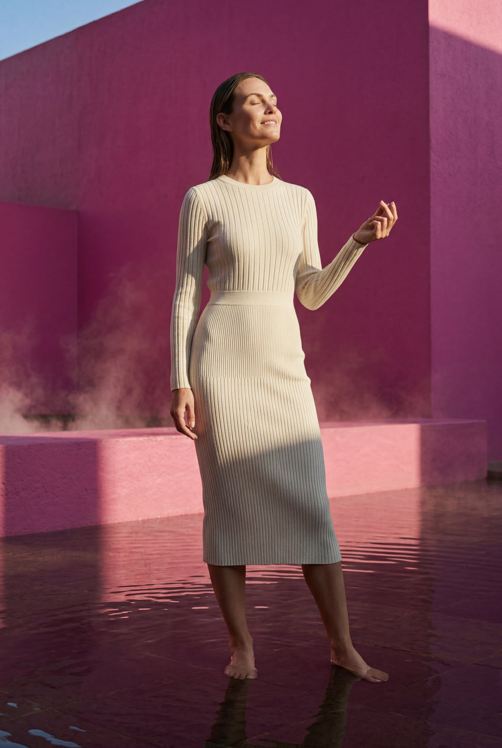 Zoyri | Ribbed Bodycon Midi Dress