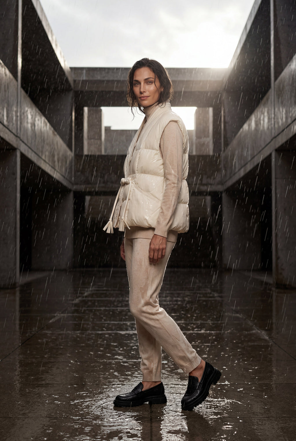 Zoyri | Belted Puffer Vest