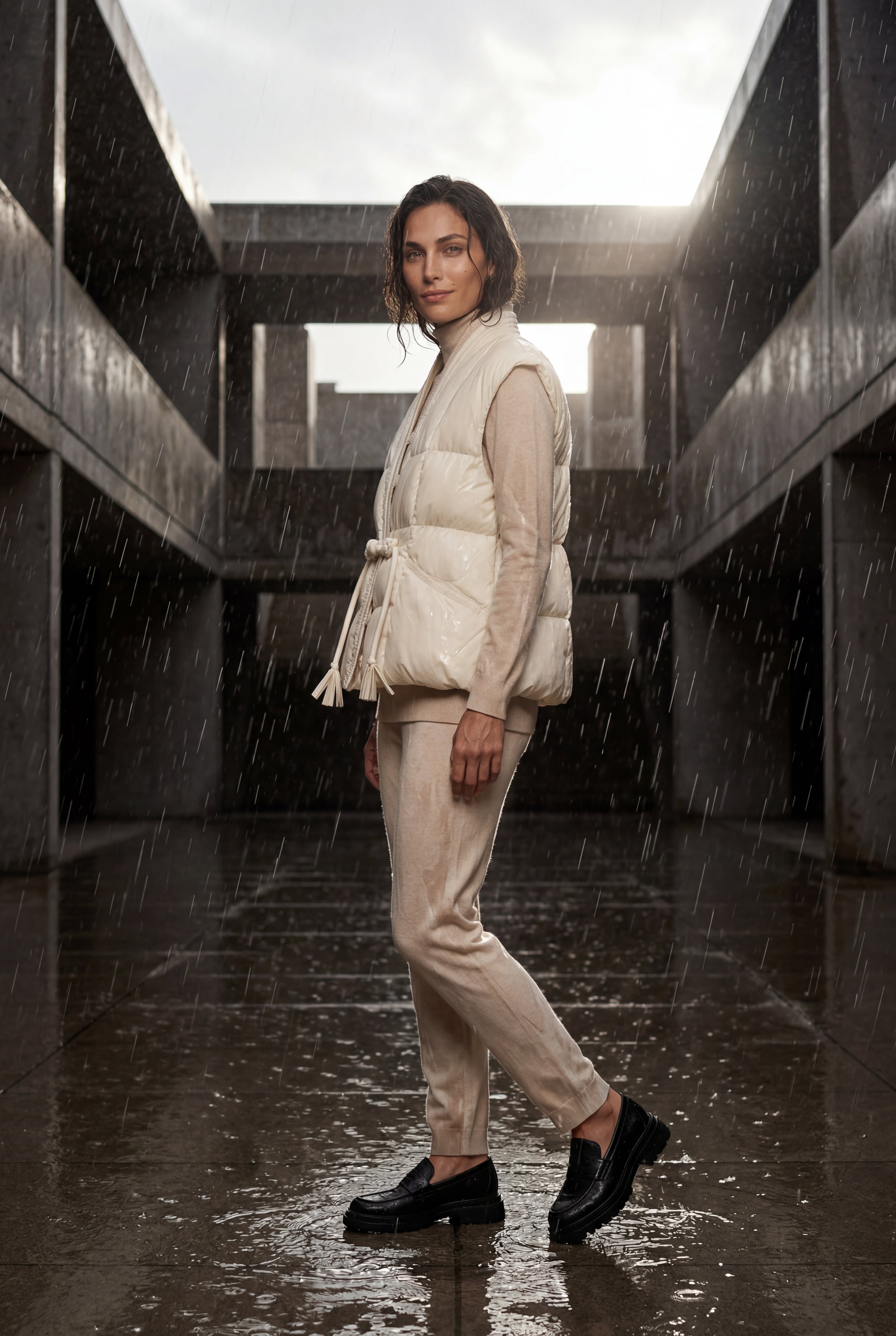 Zoyri | Belted Puffer Vest