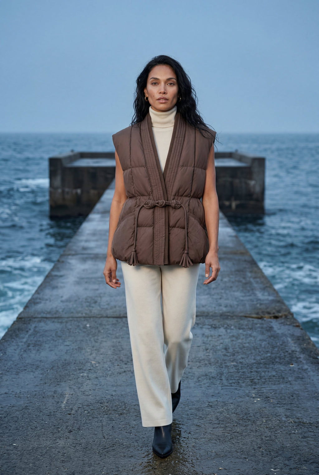 Zoyri | Belted Puffer Vest