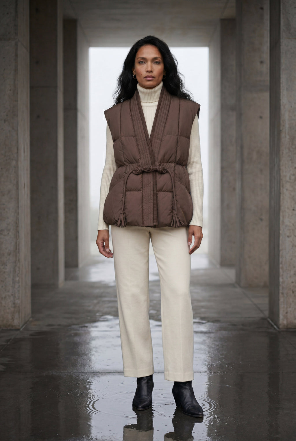 Zoyri | Belted Puffer Vest