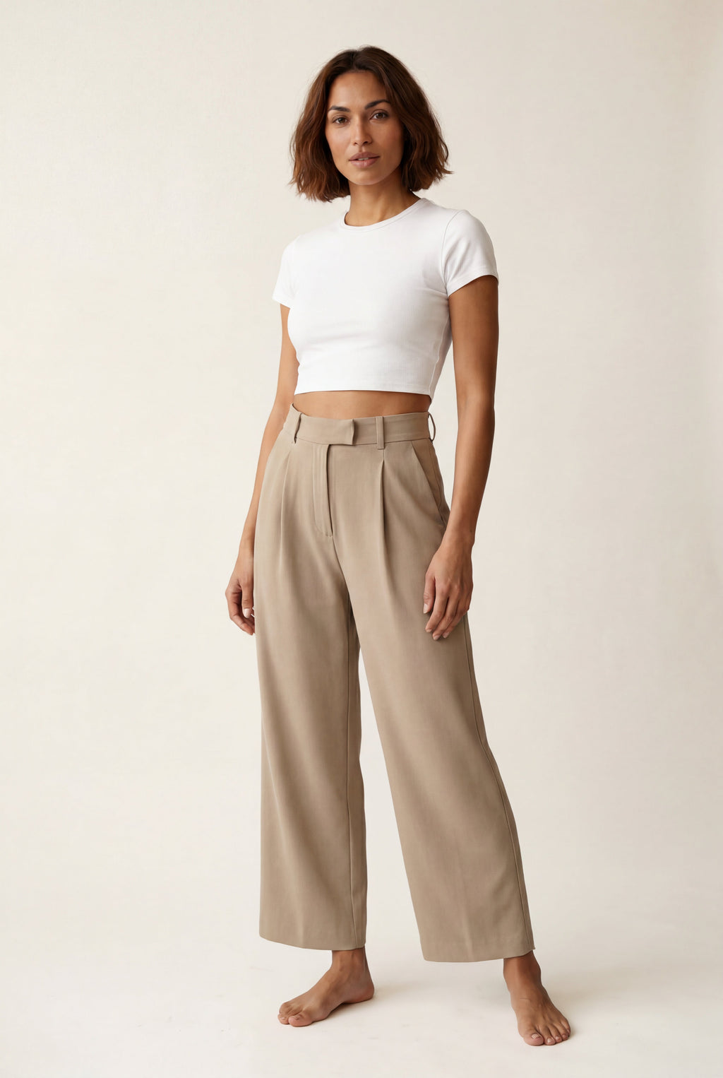 Zoyri | Pleated Wide-Leg Trousers
