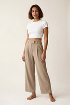 Zoyri | Pleated Wide-Leg Trousers