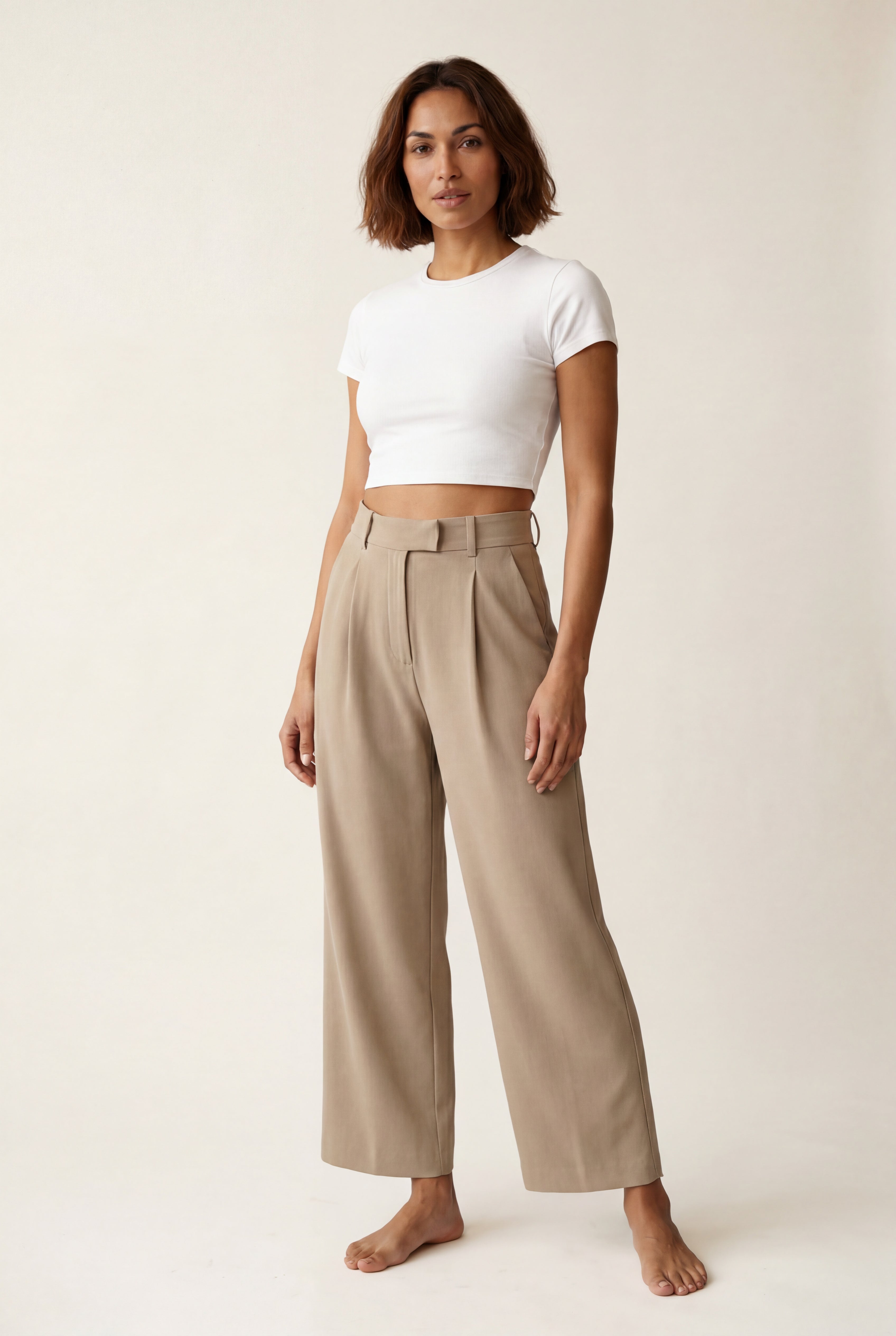 Zoyri | Pleated Wide-Leg Trousers
