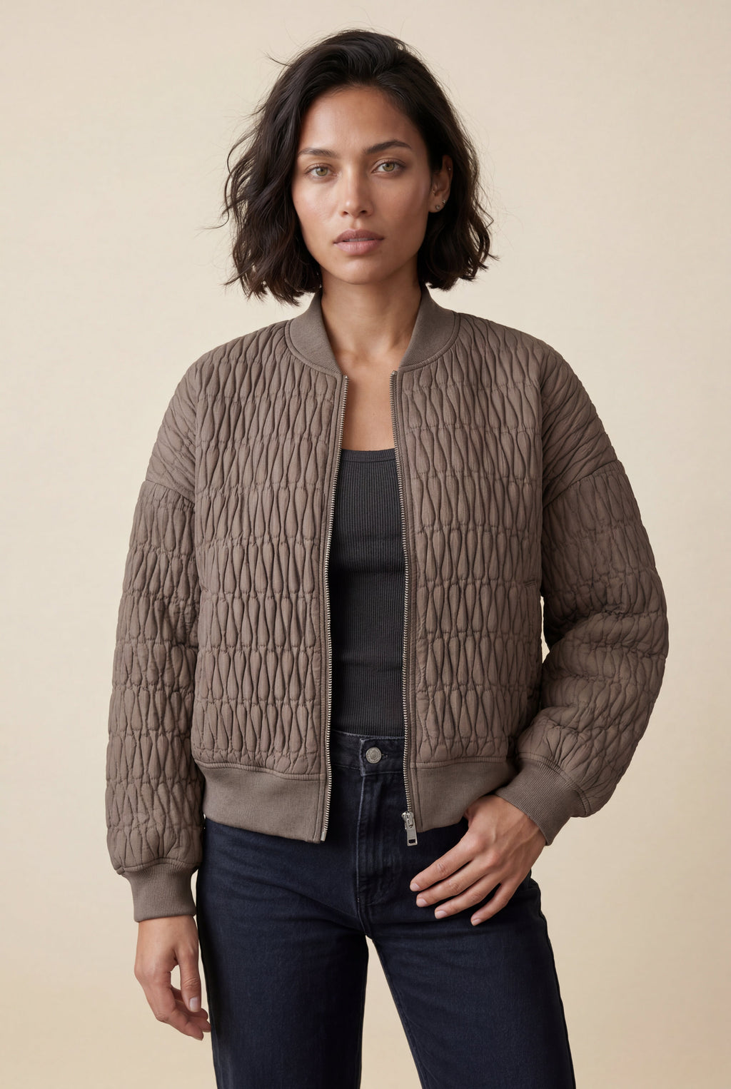 Zoyri | Quilted Bomber Jacket