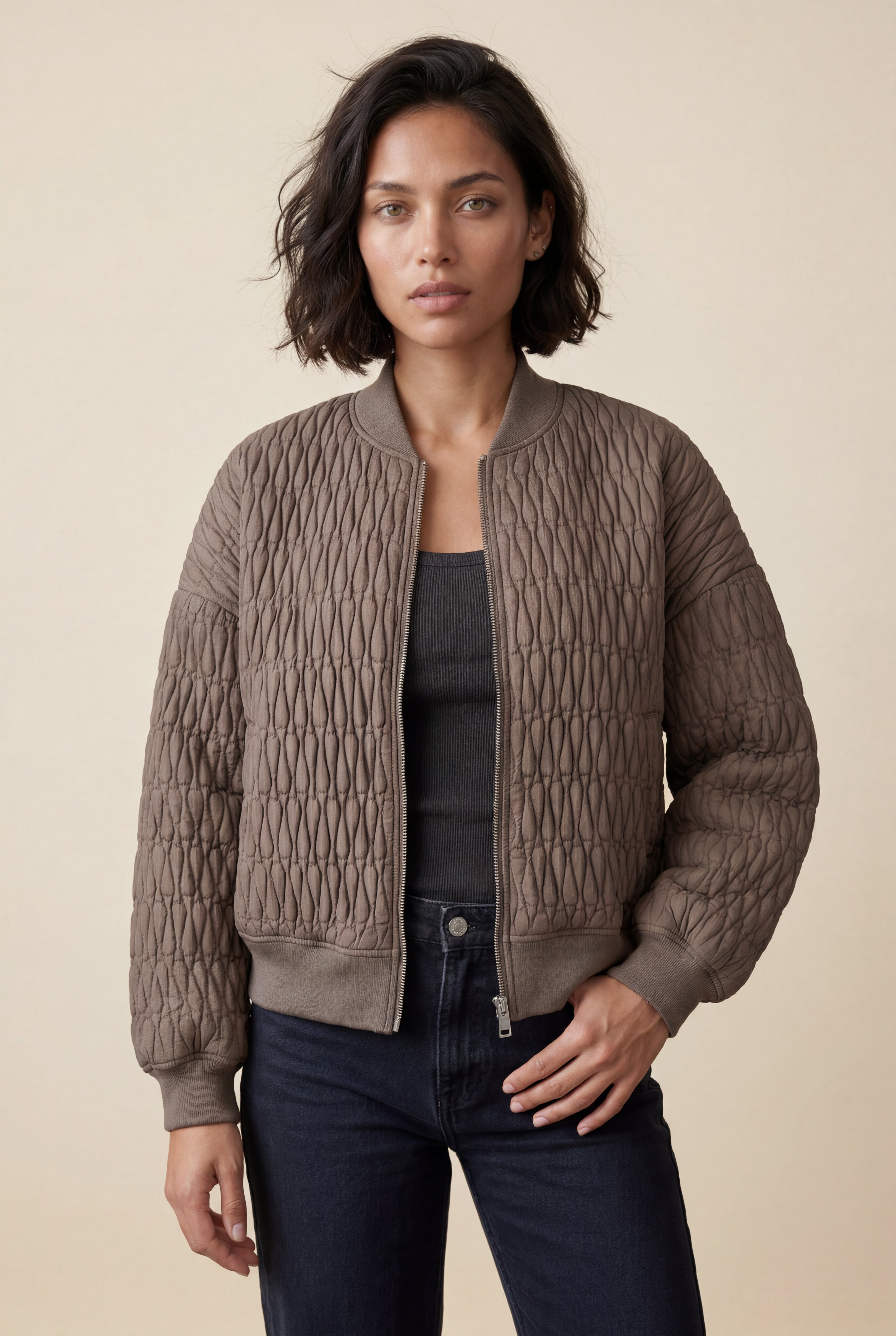 Zoyri | Quilted Bomber Jacket