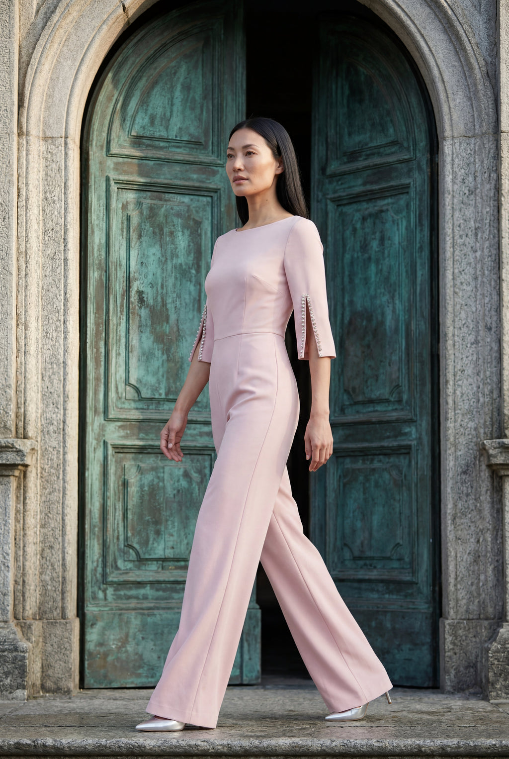 Zoyri | Beaded Sleeve Jumpsuit