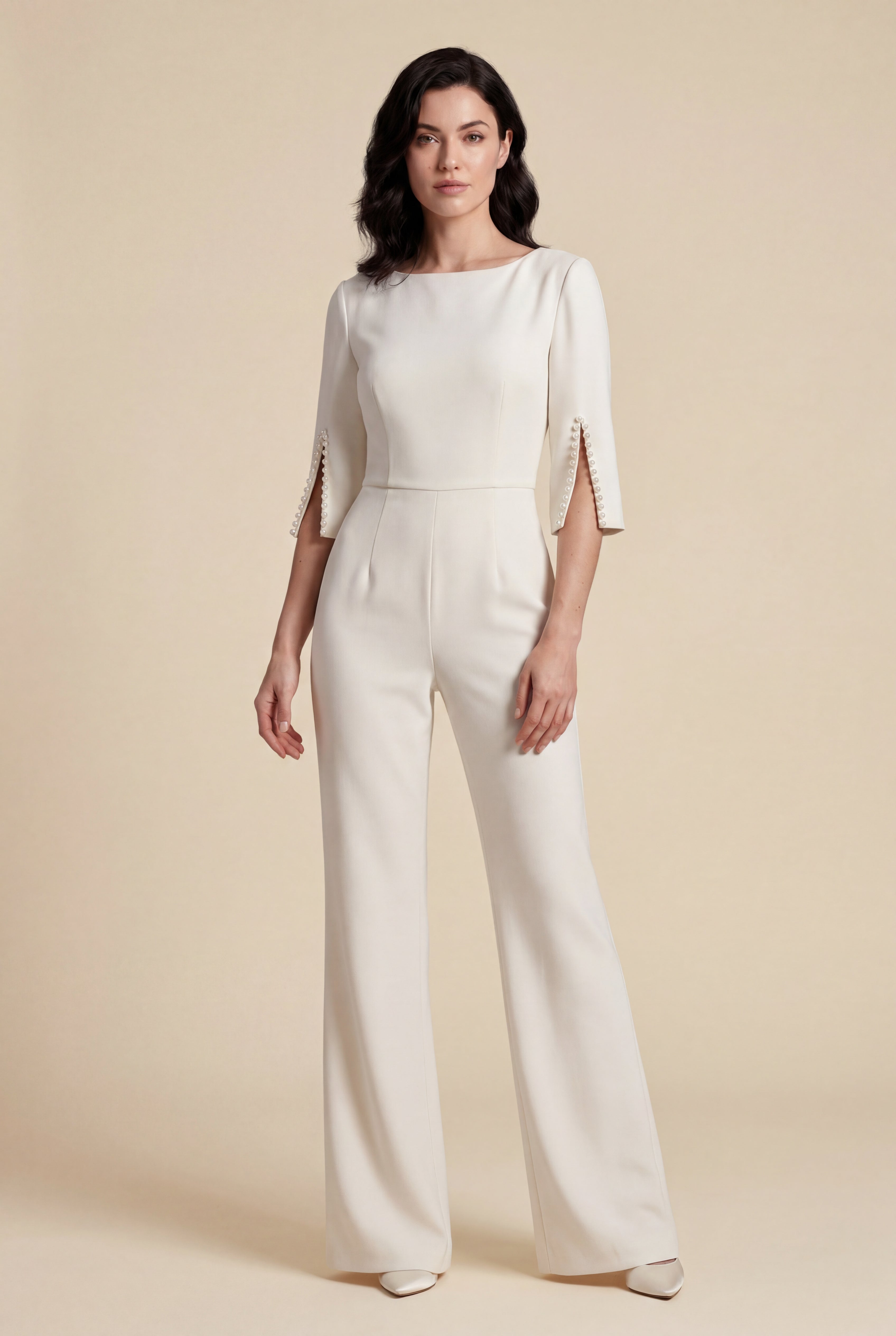 Zoyri | Beaded Sleeve Jumpsuit