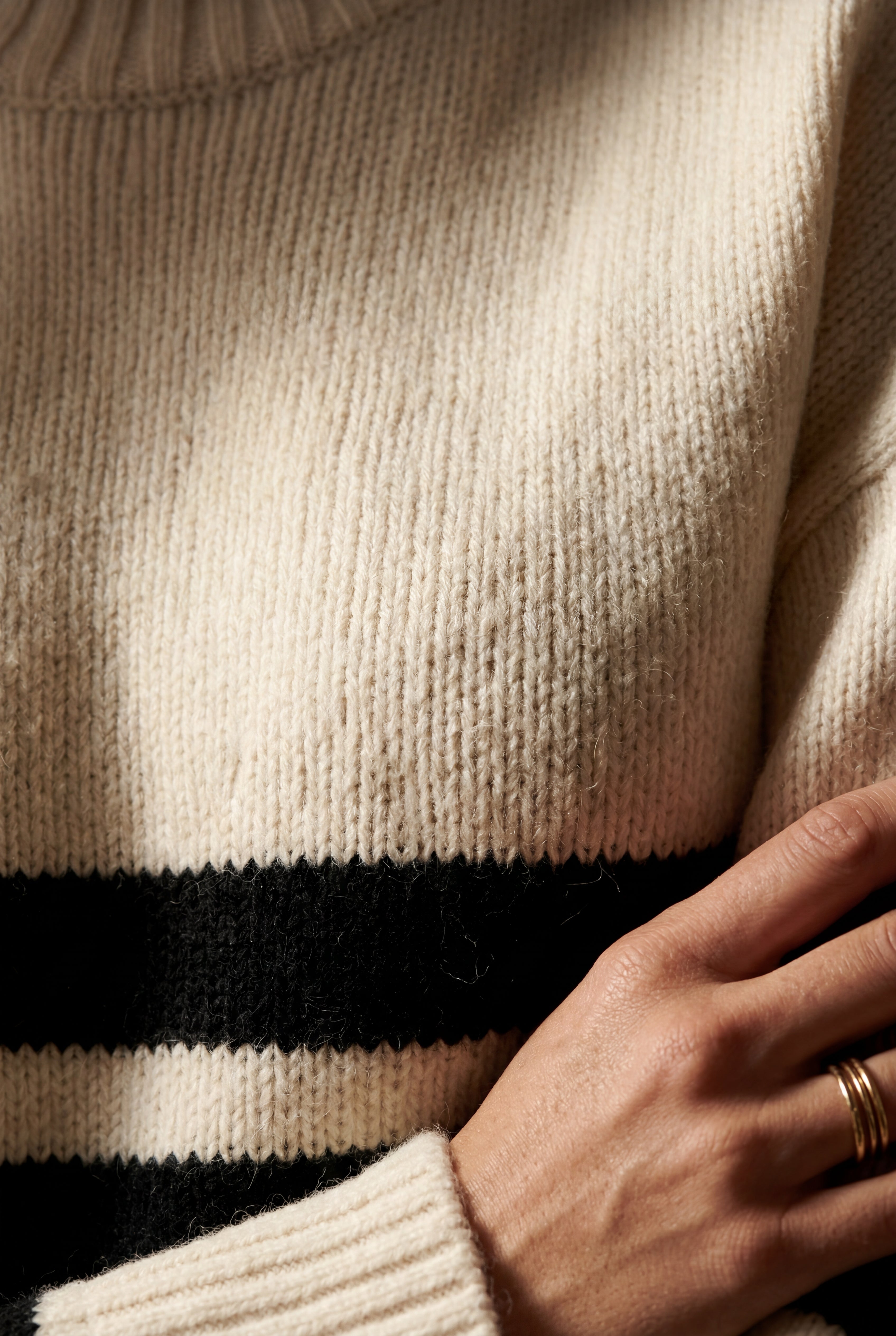 Zoyri | Striped Turtleneck Knit