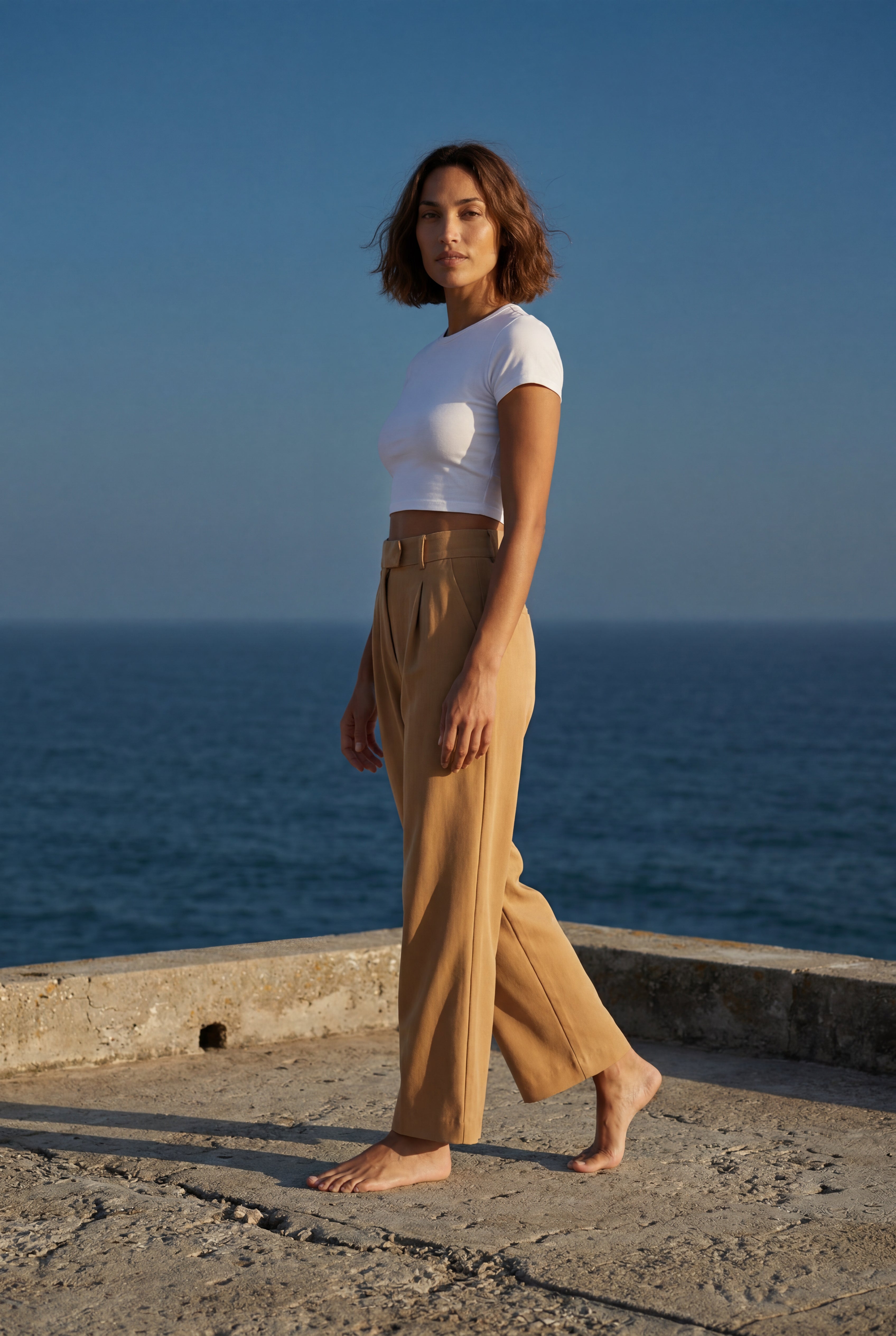 Zoyri | Pleated Wide-Leg Trousers