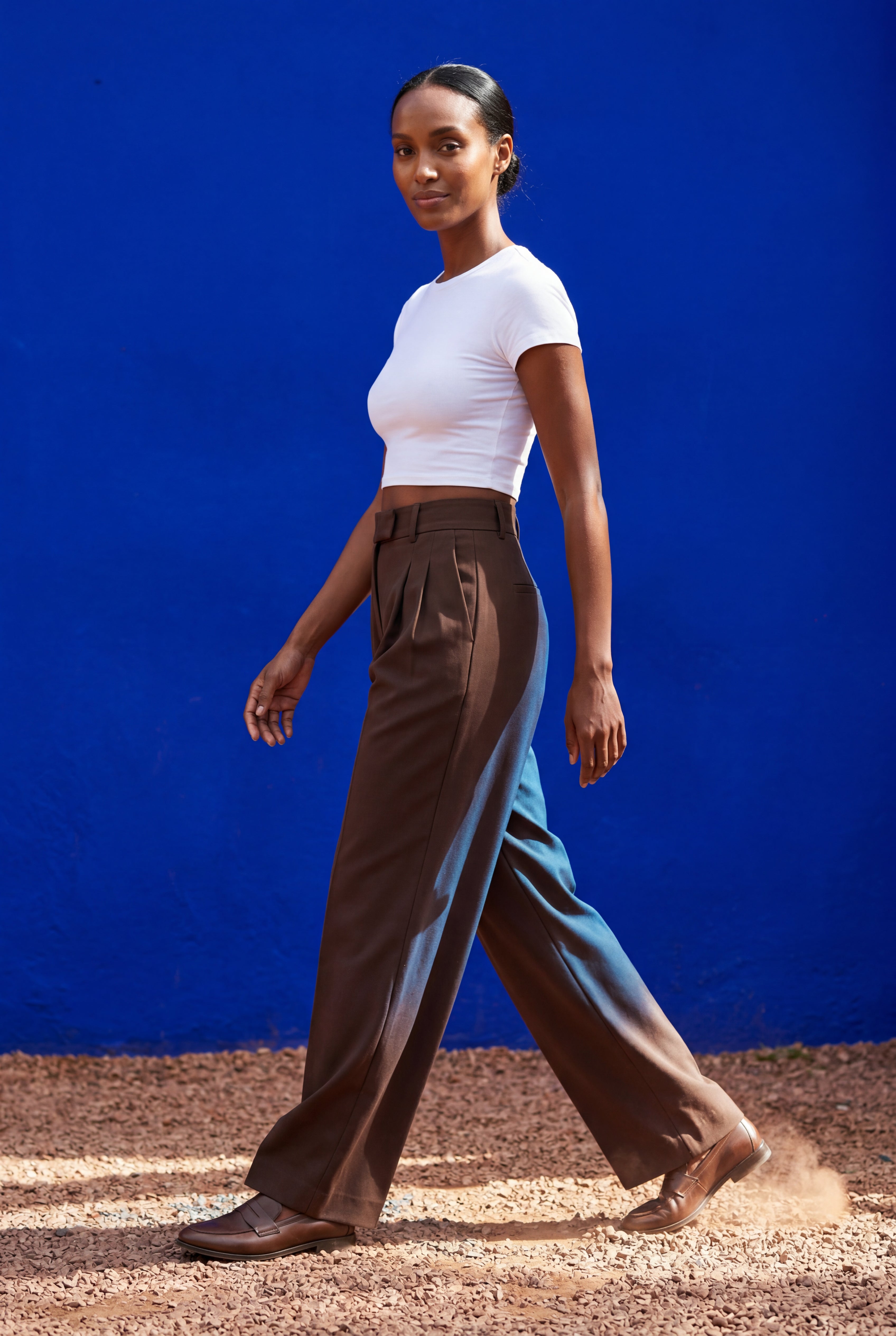 Zoyri | Pleated Wide-Leg Trousers