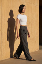 Zoyri | Pleated Wide-Leg Trousers