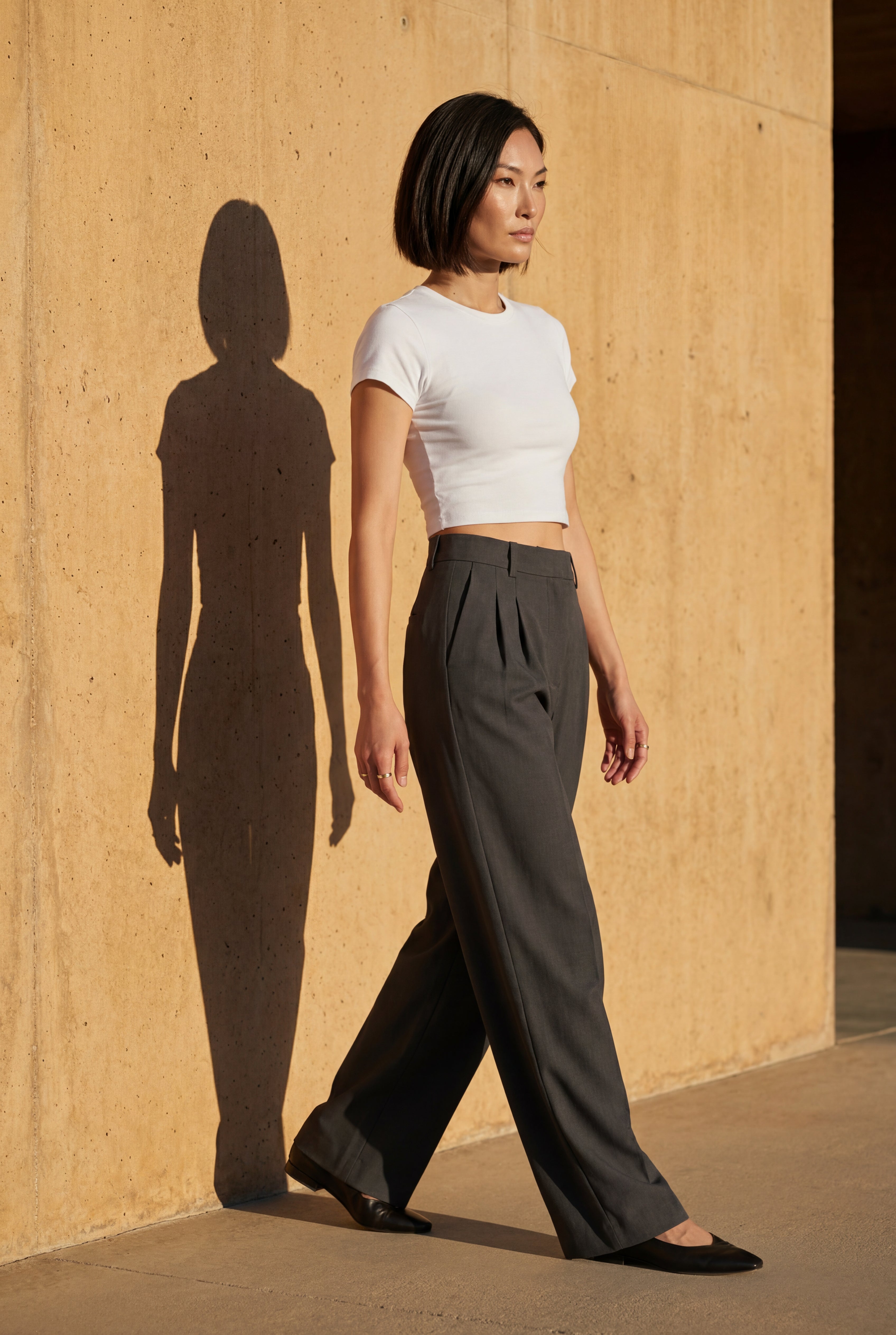 Zoyri | Pleated Wide-Leg Trousers