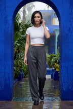 Zoyri | Pleated Wide-Leg Trousers