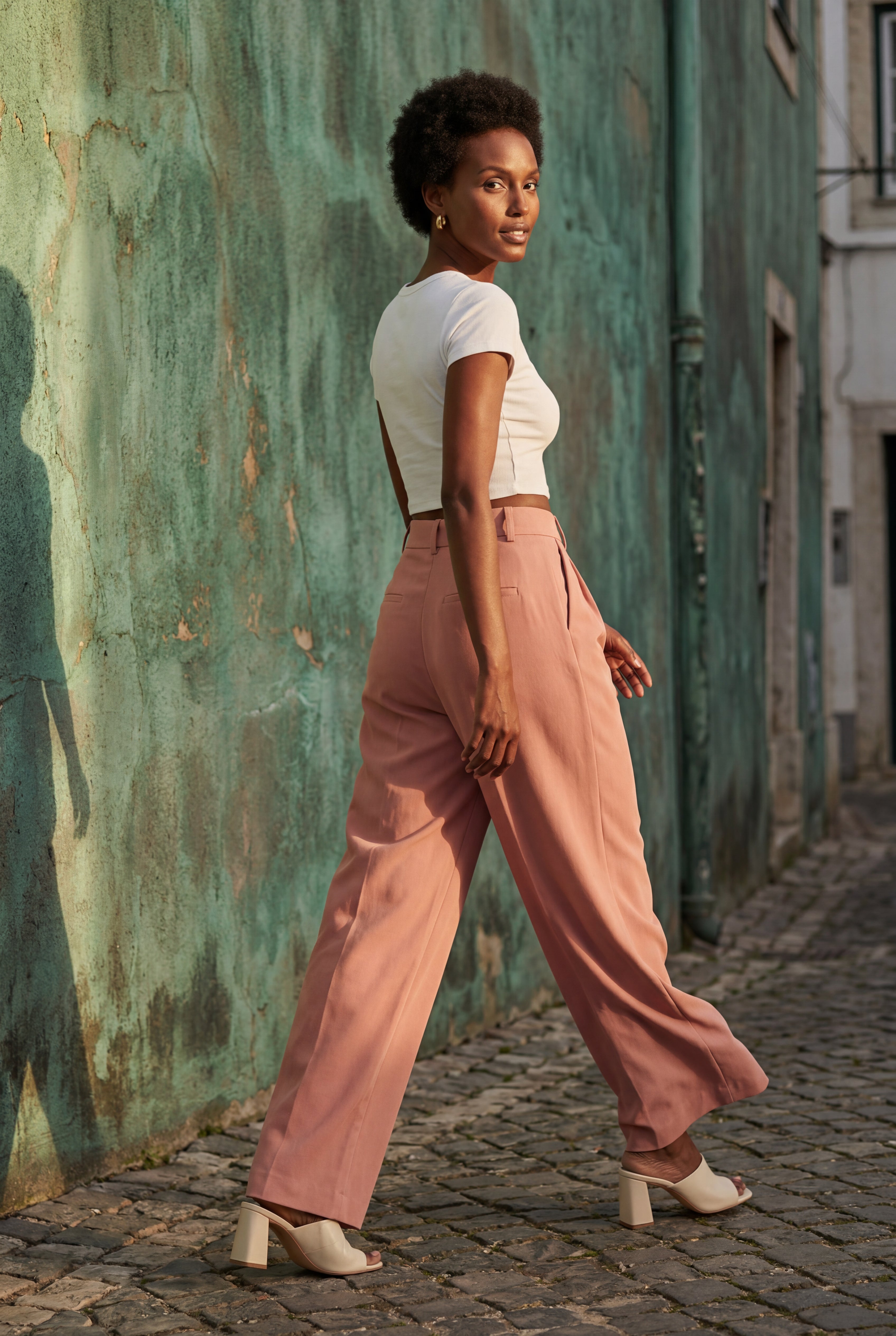 Zoyri | Pleated Wide-Leg Trousers