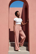 Zoyri | Pleated Wide-Leg Trousers