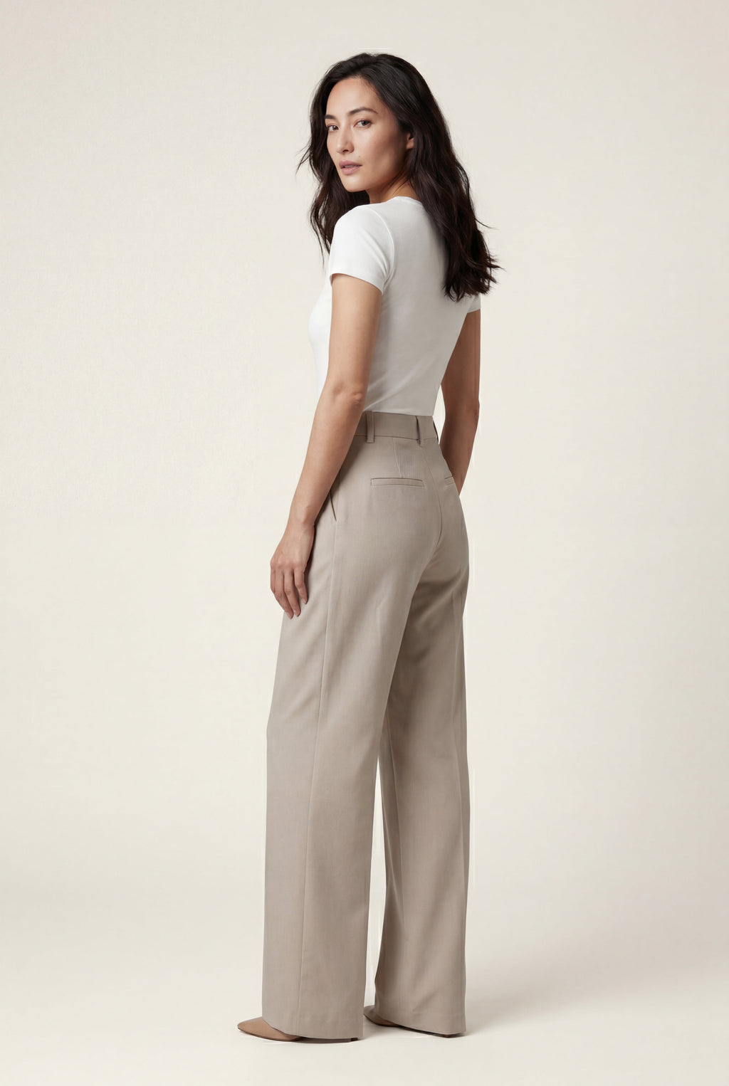 Zoyri | Pleated Wide-Leg Trousers