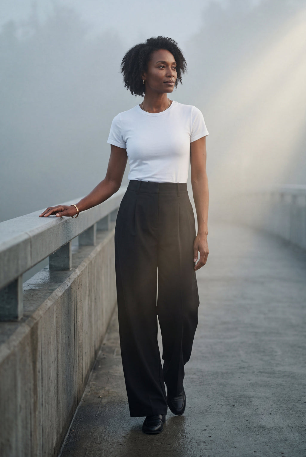 Zoyri | Pleated Wide-Leg Trousers