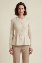 Zoyri | Soft Peplum Cardigan