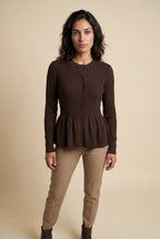 Zoyri | Soft Peplum Cardigan