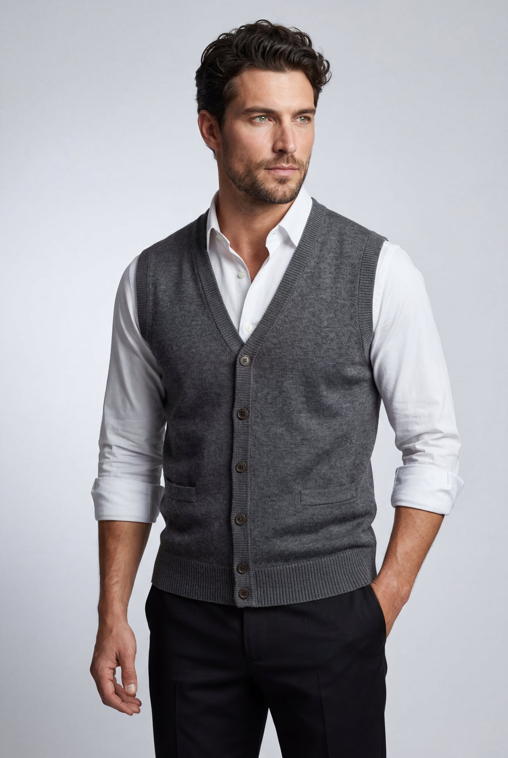 Zoyri | Classic Button Knit Vest