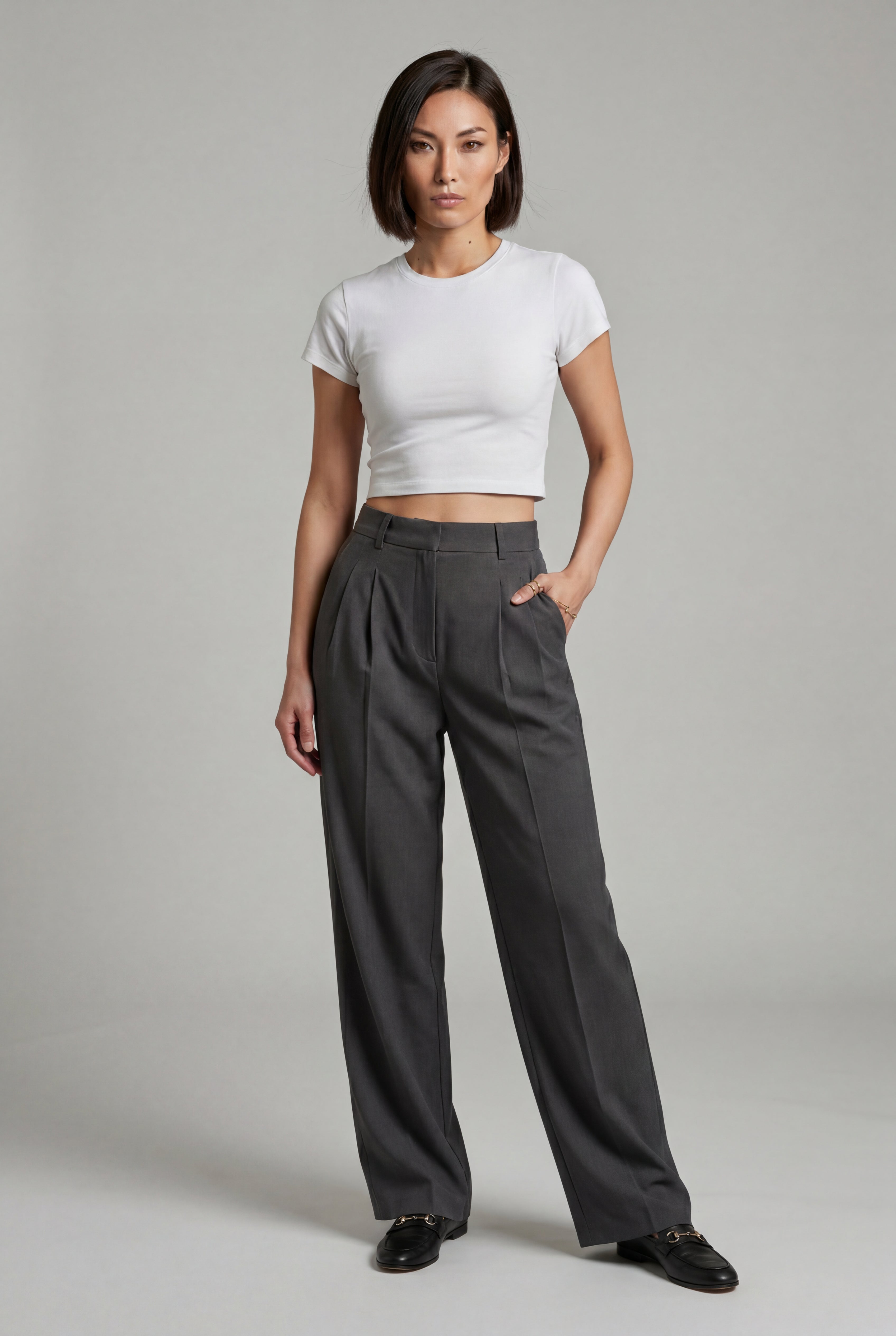 Zoyri | Pleated Wide-Leg Trousers