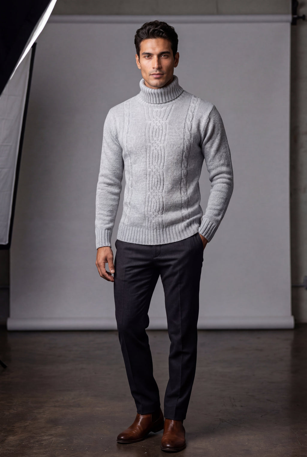 Zoyri | Cable Knit Turtleneck
